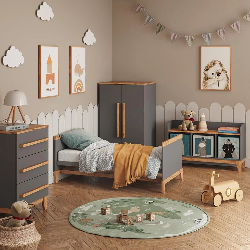 VitaliSpa Fasciatoio Malia Grigio Artisan 133.2 x 98 cm 3 cassetti rimovibile cassettiera