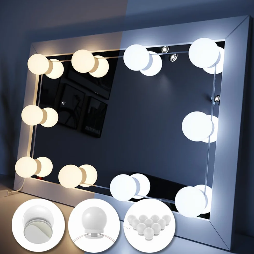 Vicco Illuminazione della toeletta, Bianco, 400 cm