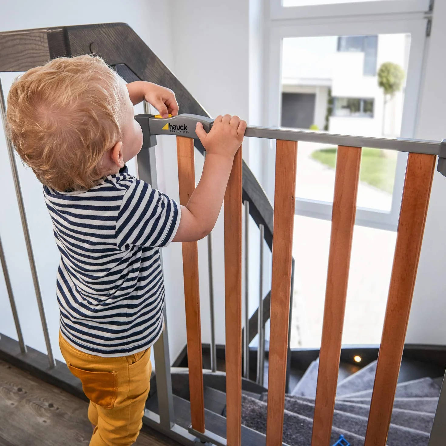 Hauck Estensione Cancelletto per Bambini 21 cm Woodlock Safegate Compatibile Stop N Safe 2 Metallo Grigio