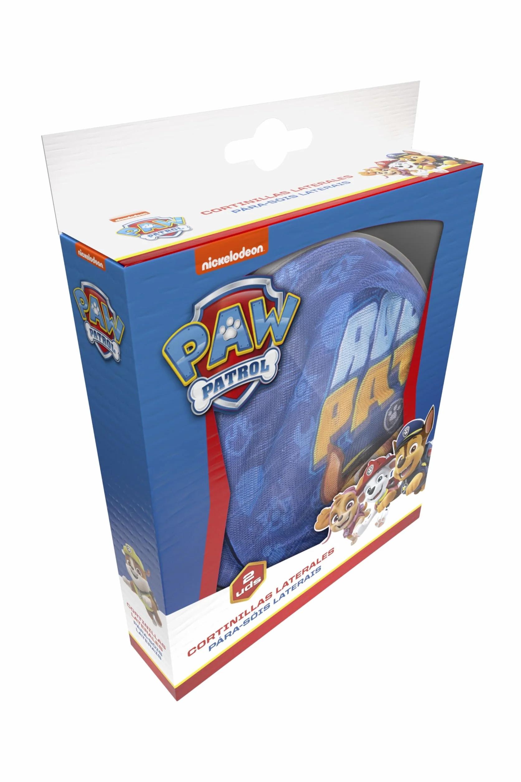 Paw Patrol zasłony boczne mikroperforowane Chase Marshall ochrona przeciwsłoneczna 2 sztuki