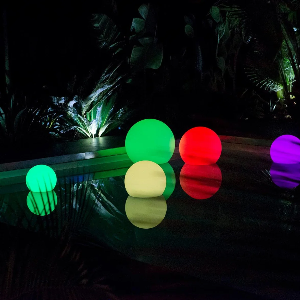 Palla luminosa senza fili a LED galleggiante, multicolore D50CM BOBBY C50