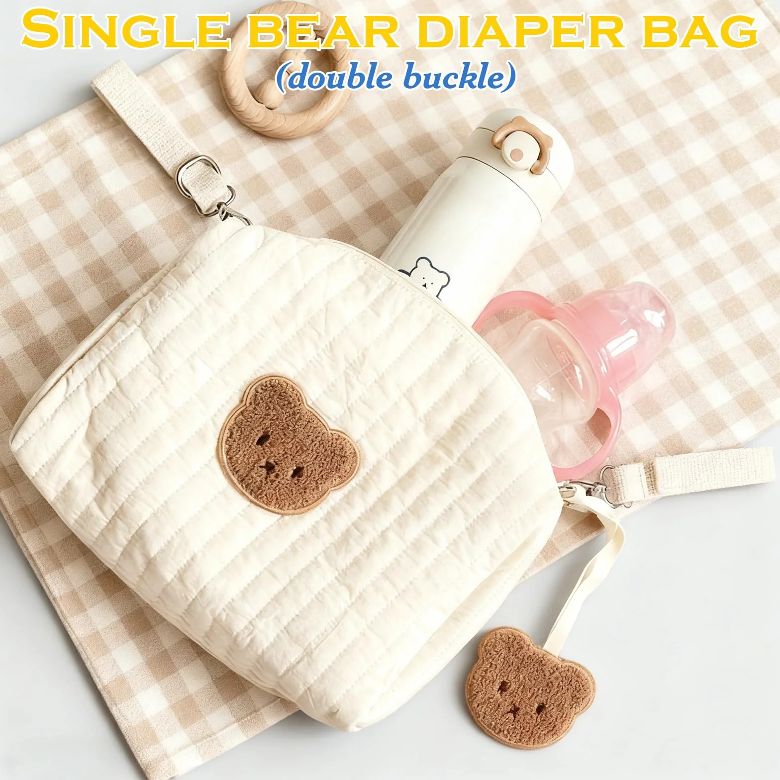 Borsa Passeggino Zaino Fasciatoio 25x17x10 cm Leggero Porta Pannolini Borsa Parto Ospedale Neonato