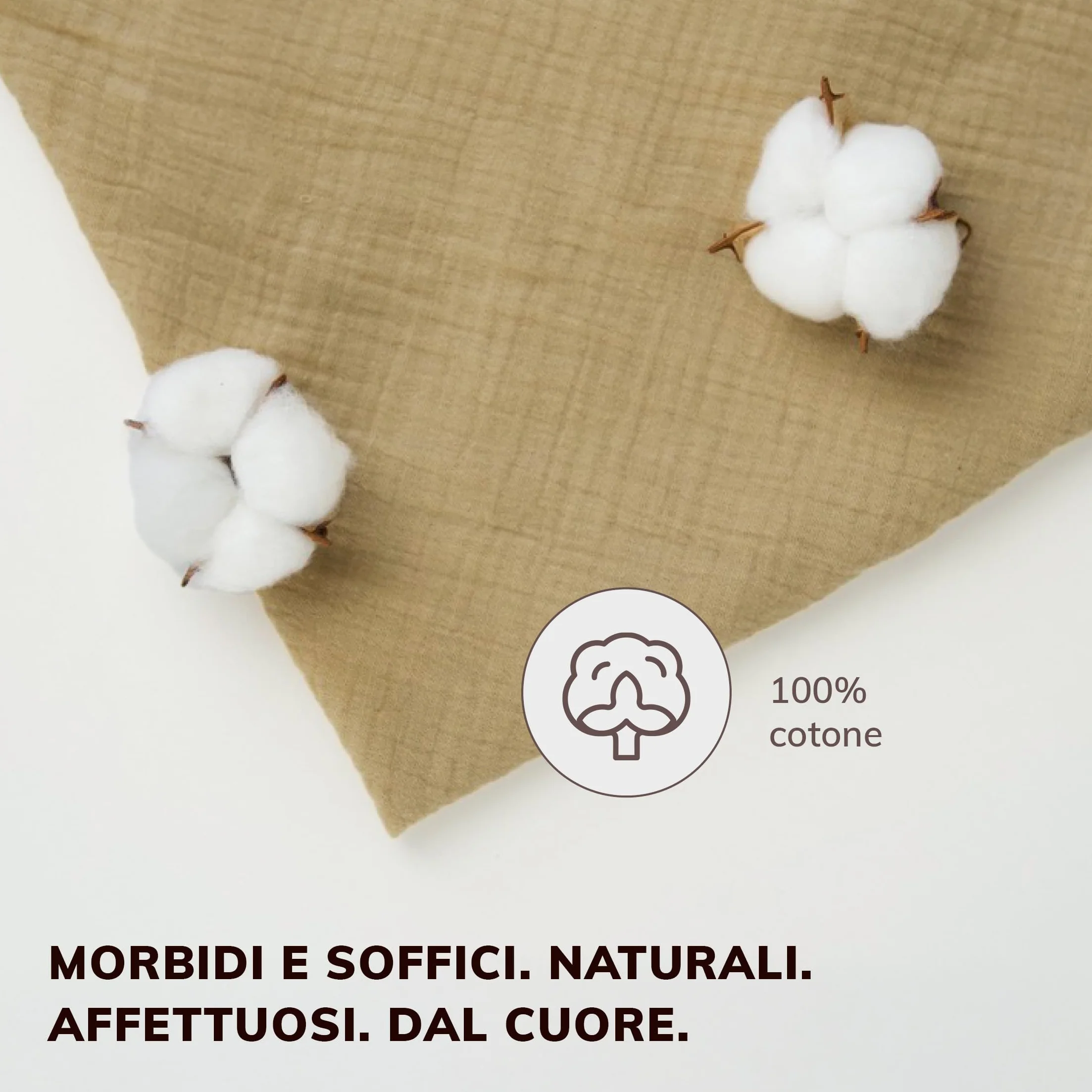 Mussole cotone 100% set di tre neonato garza