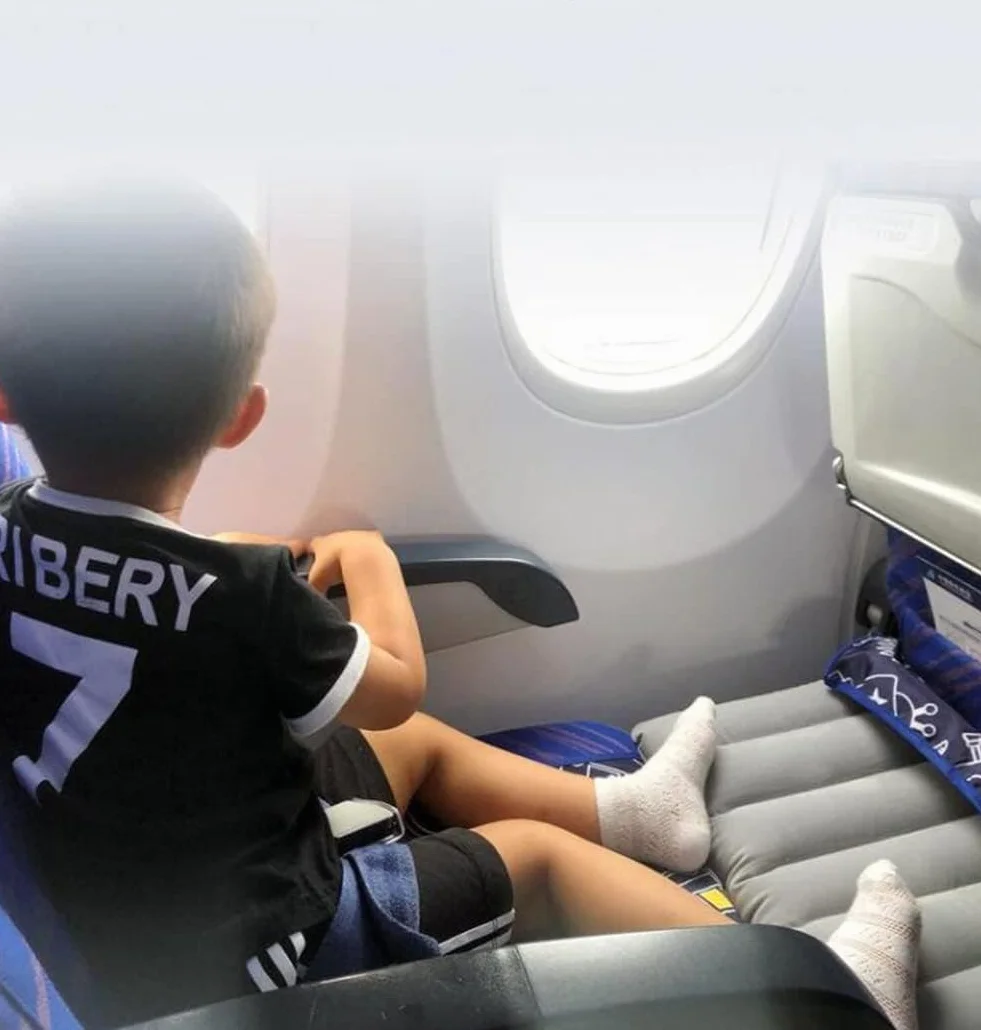 Letto d'aereo per Bambini Portatile Estensore Sedile Poggiapiedi Accessori Viaggio Amaca