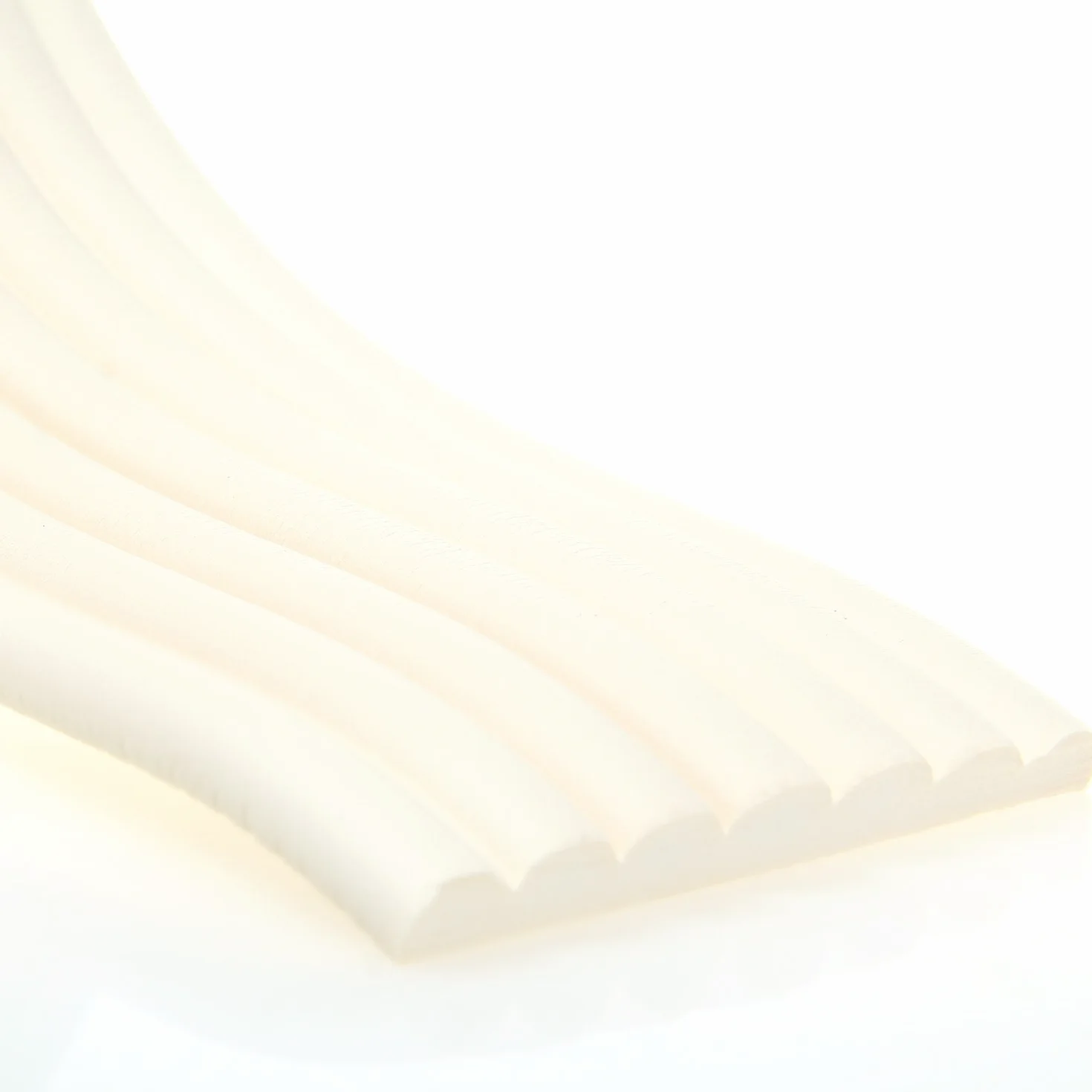 TUKA Universale Protezioni 200cm x 80mm Multiuso Schiuma Anti Collisione Extra Spesso Striscia Protezione Bordi Off White