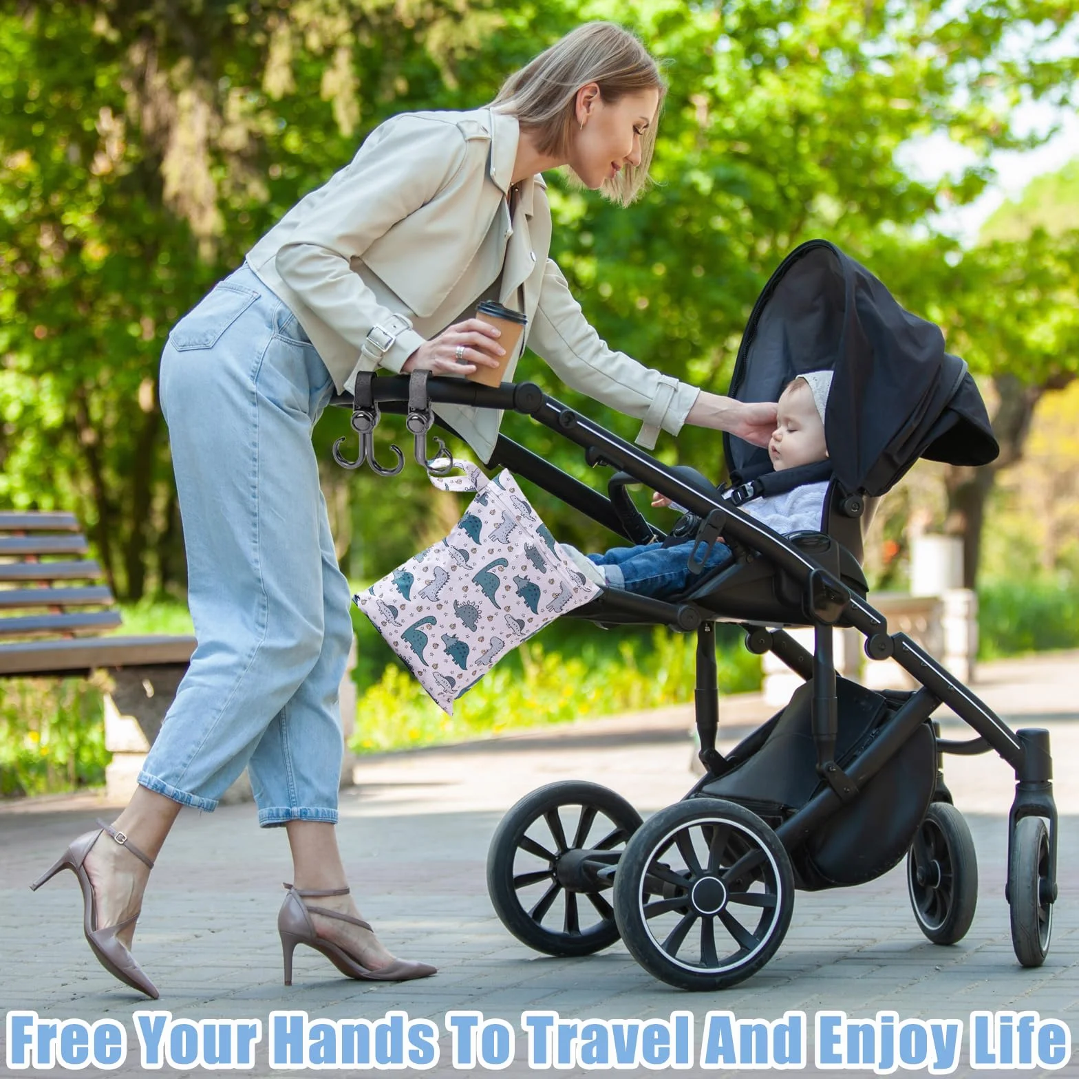 Wetbag Pannolini Riutilizzabile 3 Pezzi Borsa Lavabile con Cerniera per Bambini Viaggi