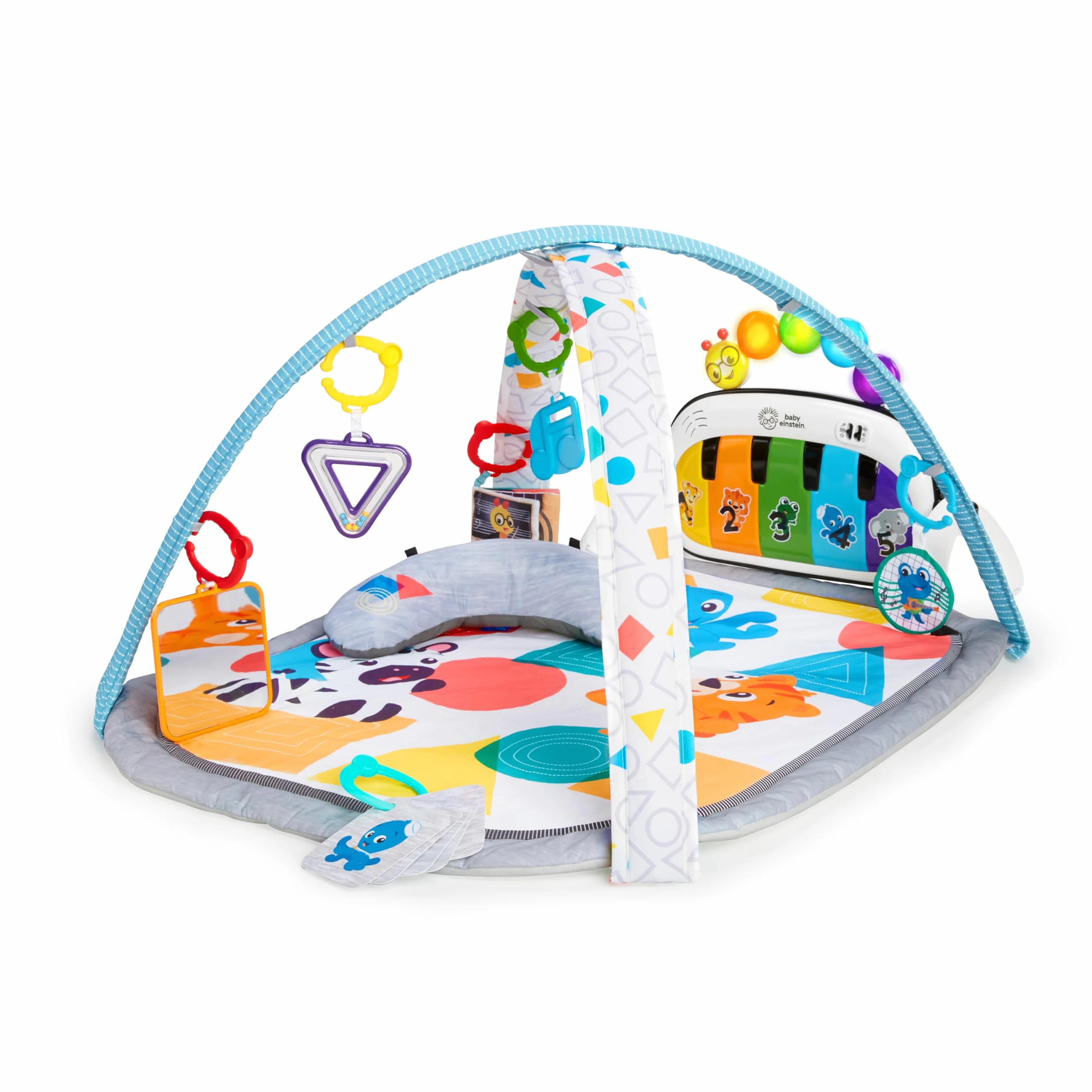 Baby Einstein Kickin' Tunes 4in1 Palestrina Multiattivita Musicale per Bambini con Pianoforte, 70+ Suoni, Luci, Arco di Gioco