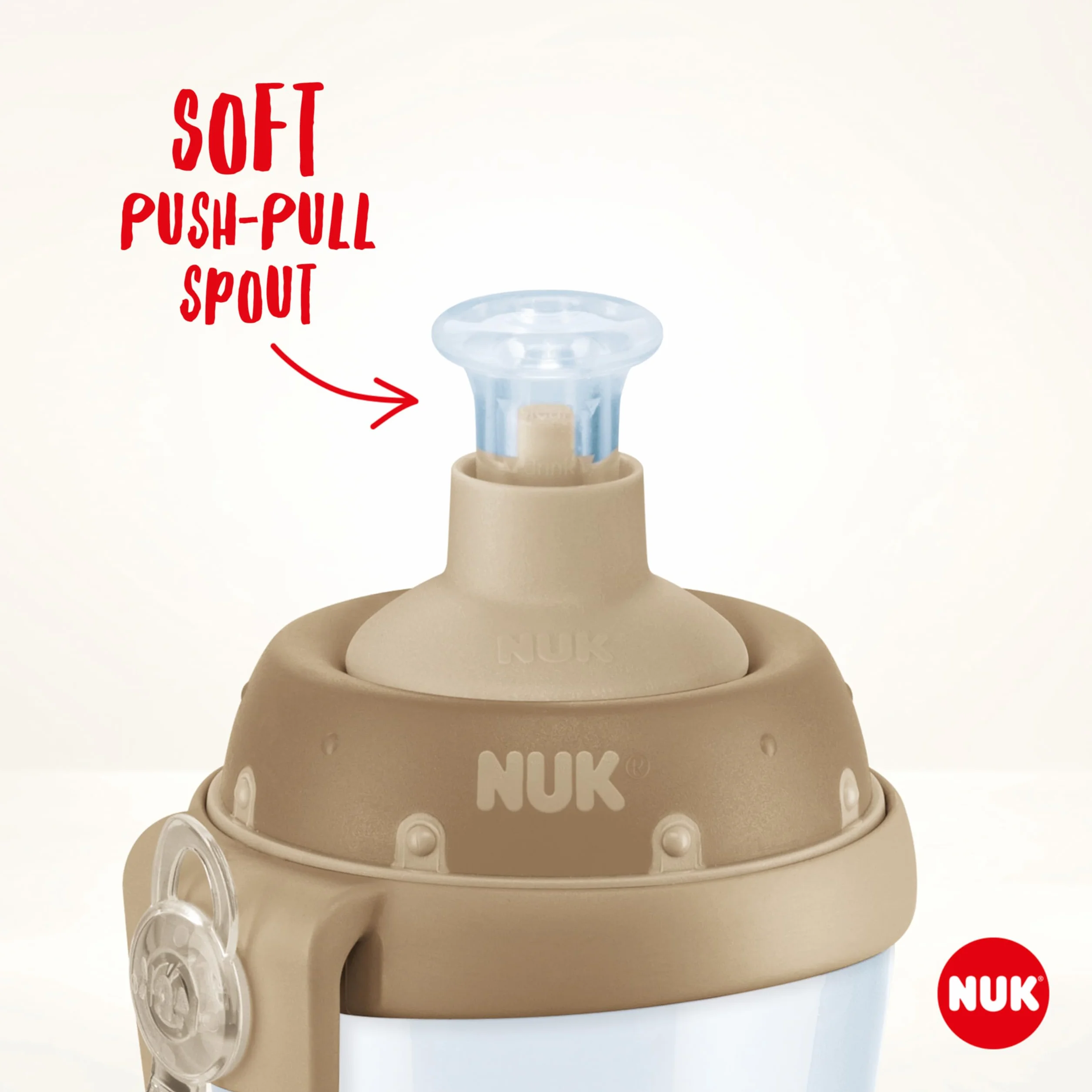 NUK Sports Cup borraccia per bambini 450 ml effetto camaleonte 24+ mesi beccuccio push-pull anti-goccia senza BPA