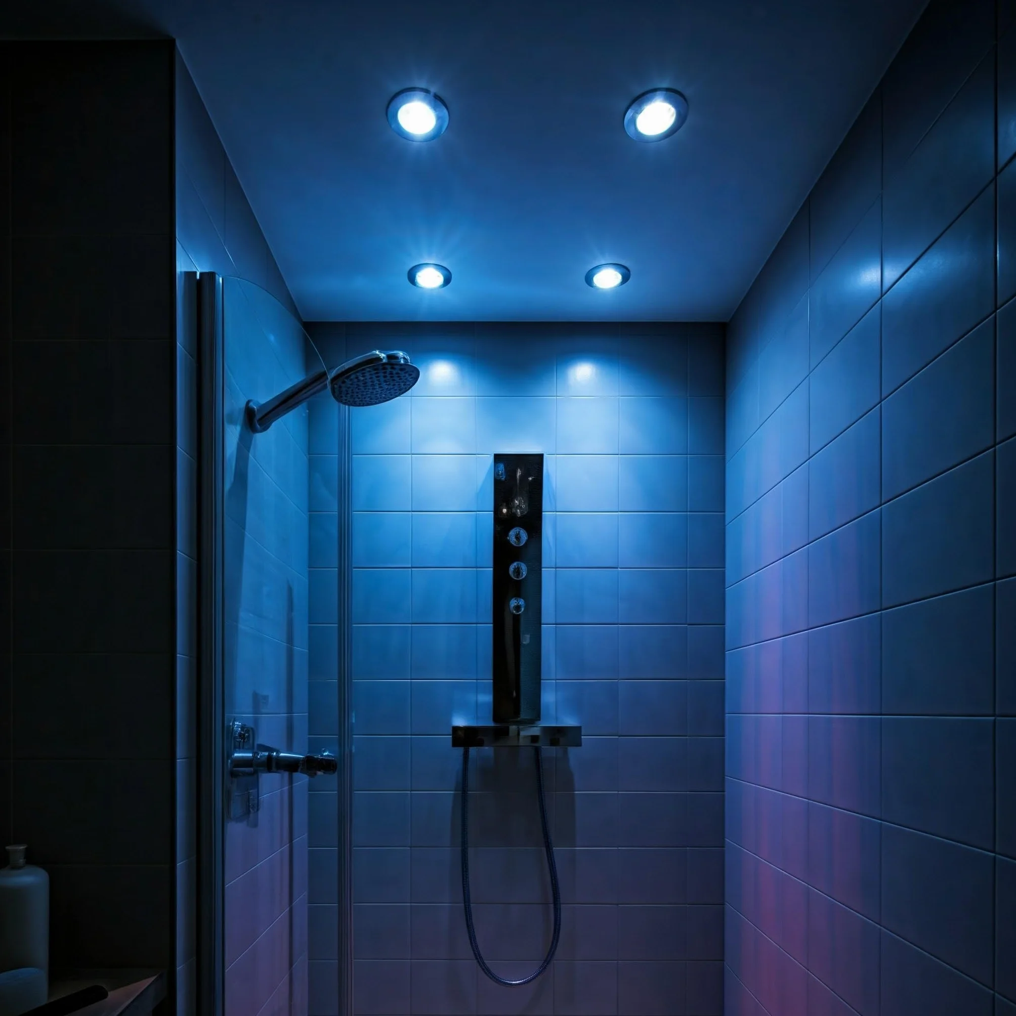 Faretto bianco incasso IP65 Led cromoterapia box doccia bagno LED GU5.3 RGB RGBW 6W 12V alimentatore doccia sensoriale bagno turco vasca da bagno giochi ed effetti di luce [DIMMERABILE]