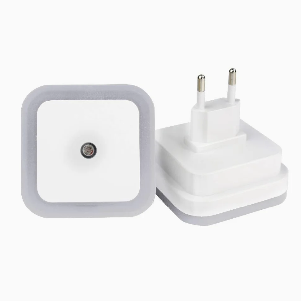 4 Pcs/Colors Mini Led 0.5w Night Light Control Auto Sensor Baby Bedroom Lamp Square Led Night Light for Baby Illusion Lamp