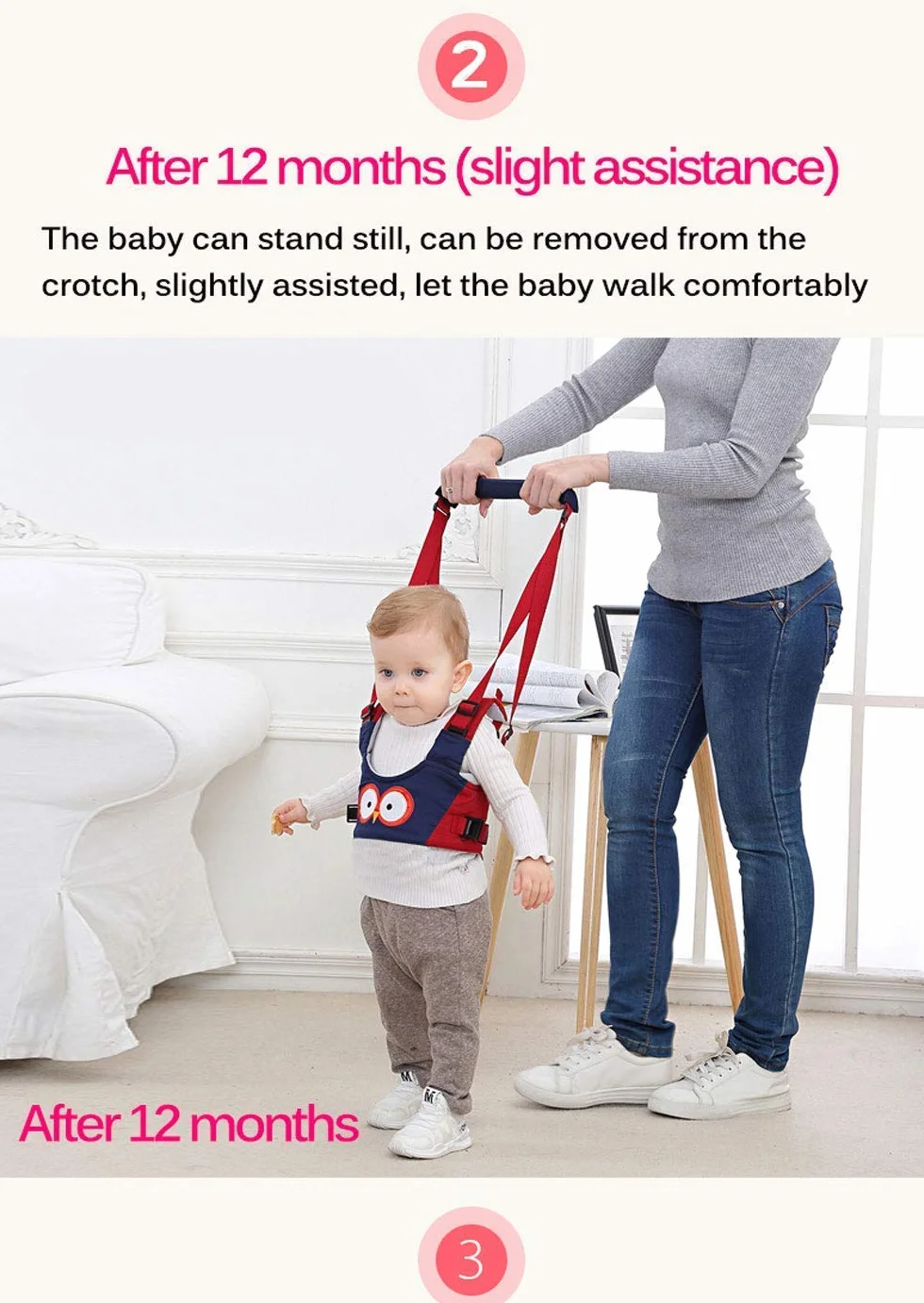 Felly Cintura Bimbo Bretelle di Sicurezza per Bambino Sostegno Portatile Camminare