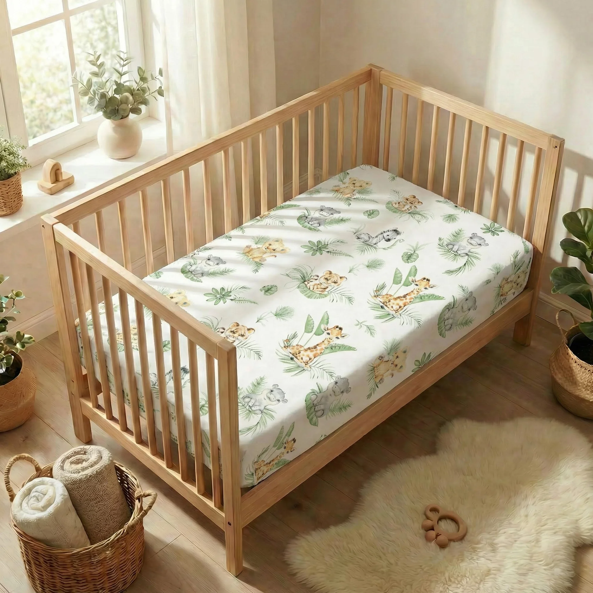 Baby Safe Coprimaterasso Lettino 60x120 100% Cotone Oeko-Tex Made in Europe