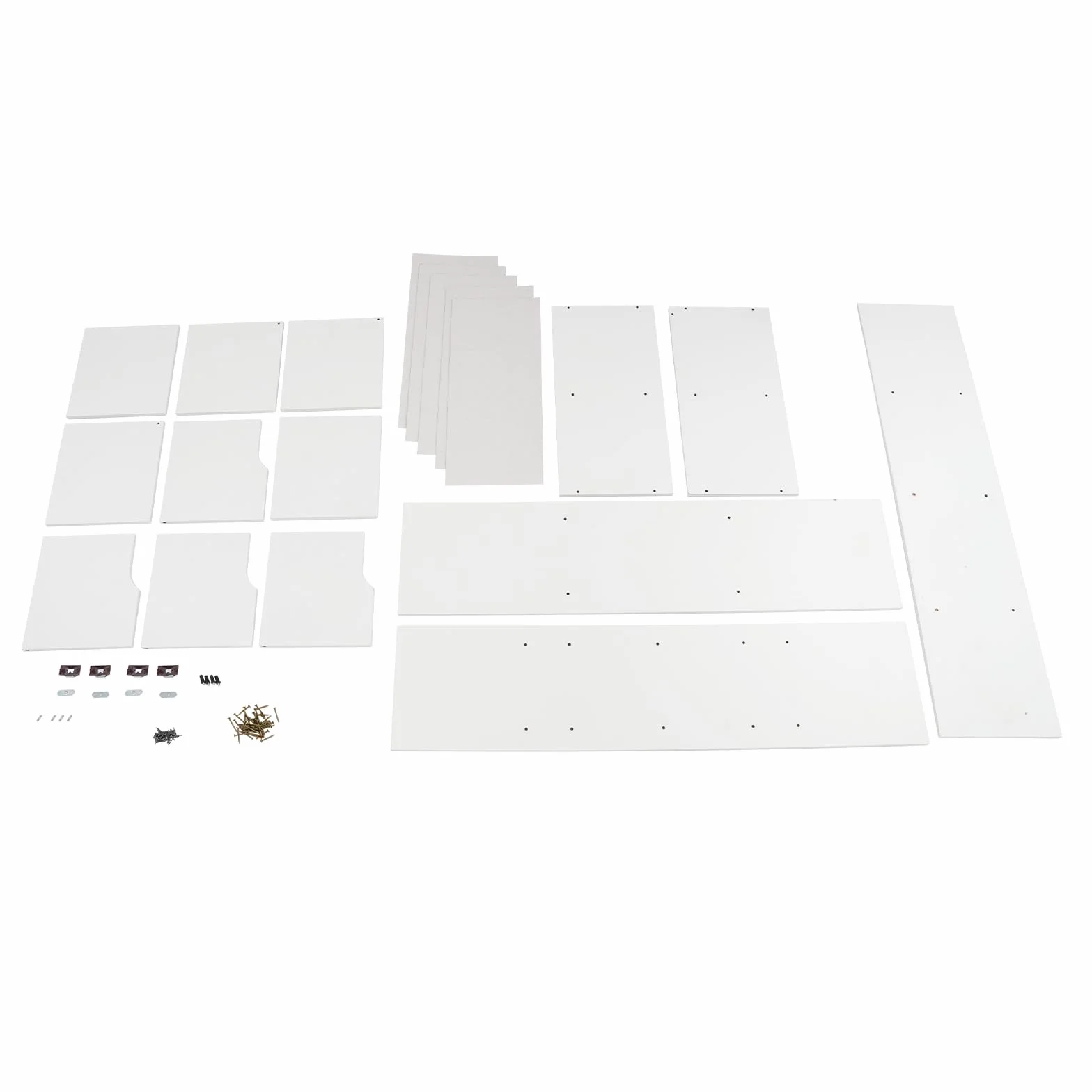 Armadio a Colonna Bianco Stretto 50x24x105 cm 7 Scompartimenti per Conservazione Soggiorno Camera da Letto