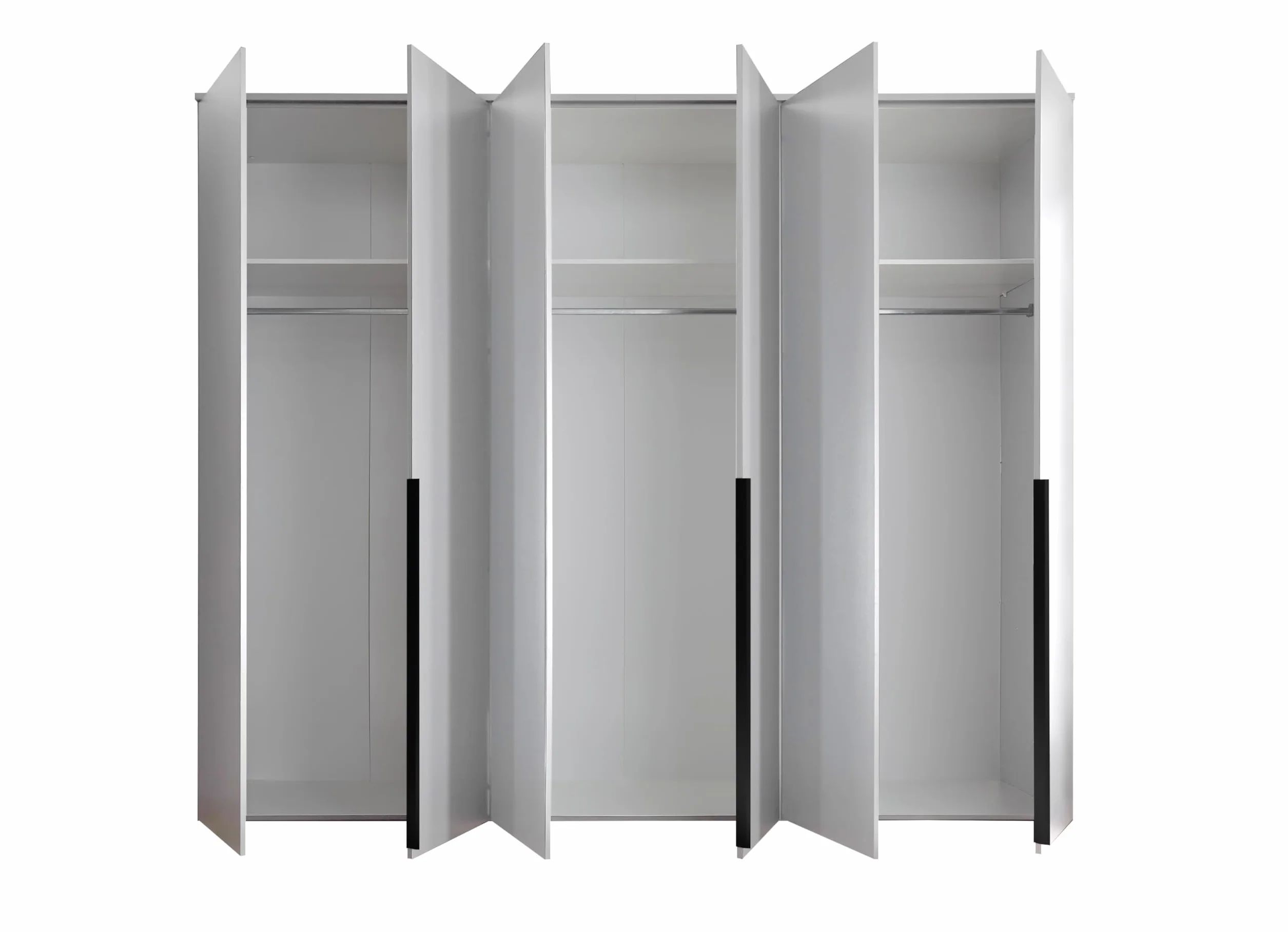 AVANTI TRENDSTORE Civiasco armadio a 6 ante battenti laminato bianco 270x225x52 cm
