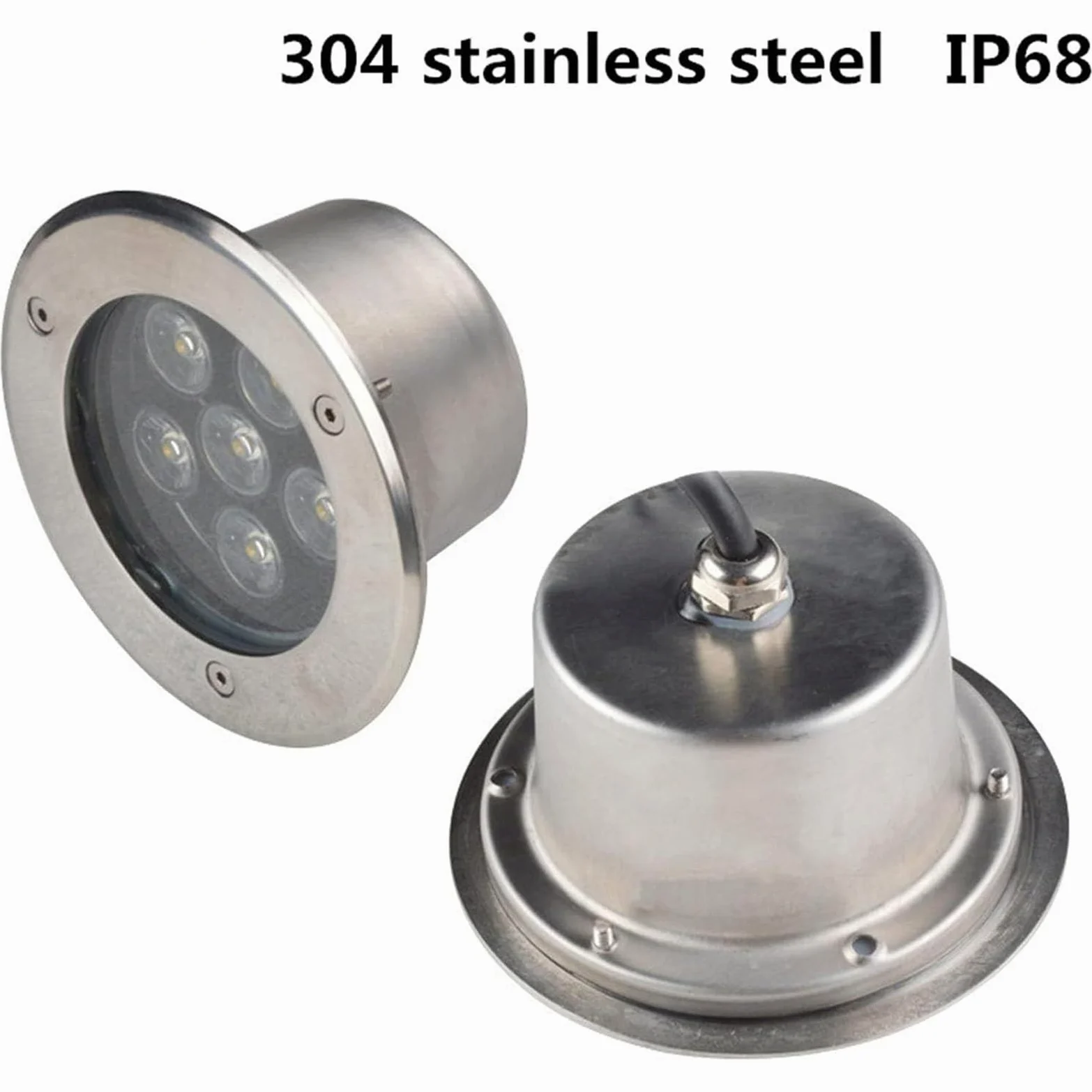 Luci per Laghetto A LED Subacquee per Esterni Giardino Festa Fontana Luce RGB 12V Rotonda A Cambio Colore Spot Ip68 Sommergibile per Paesaggio E Piscina Bianco 9W Verde 15W