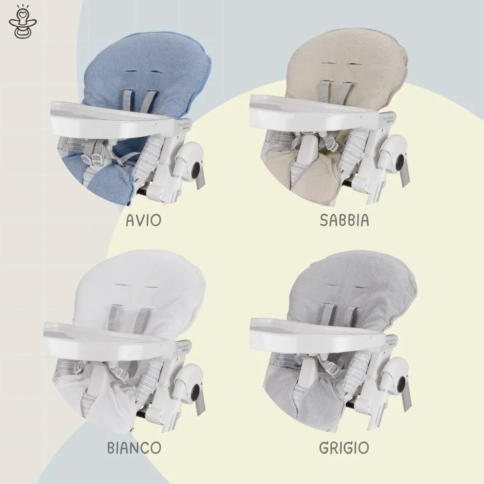 Copri Seggiolone Pappa Universale in Morbida Spugna di Cotone 100% Made in Italy Beige
