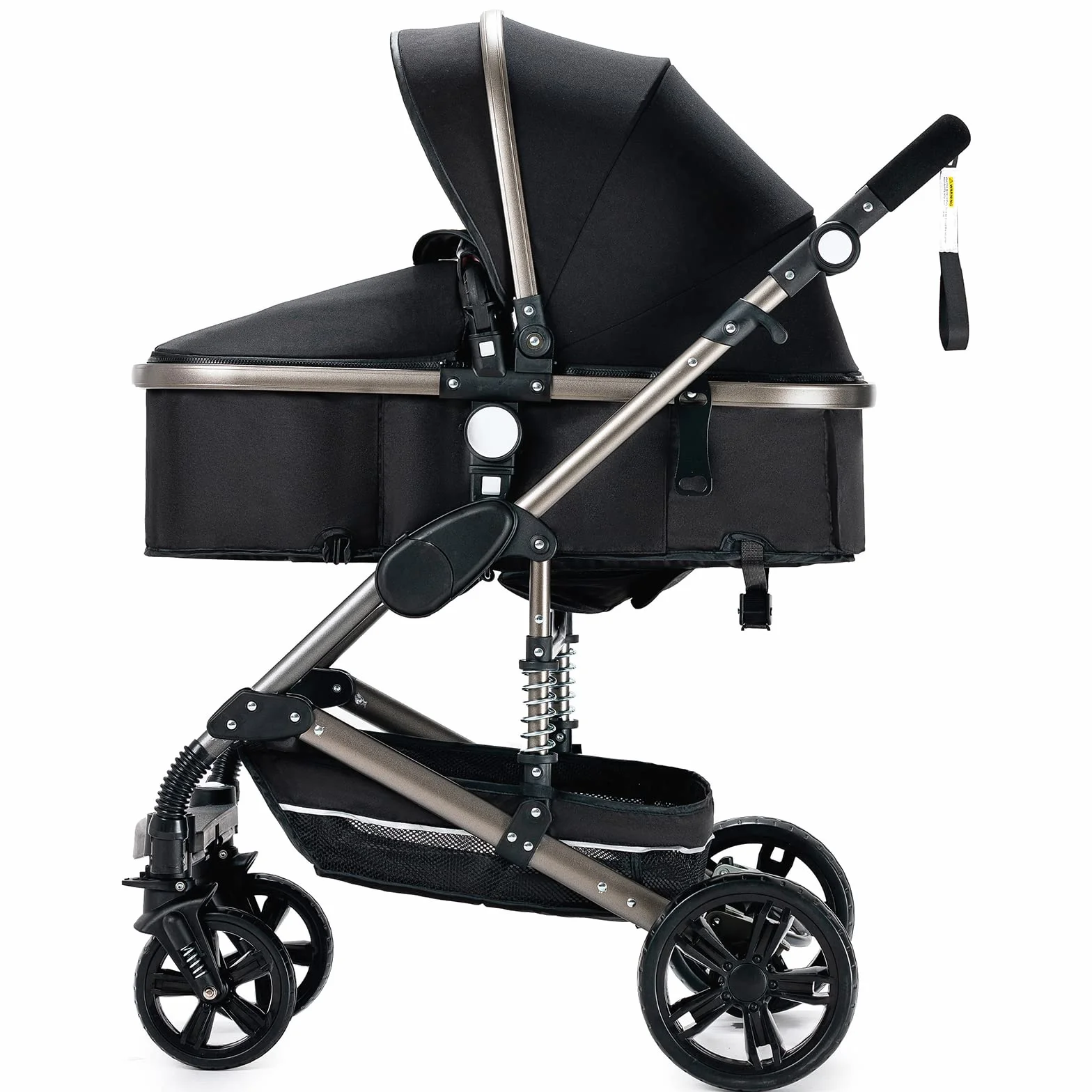 Magic ZC Passeggino Trio 3 in 1 Carrozzina Neonati Pieghevole Portatile con Spinta Reversibile