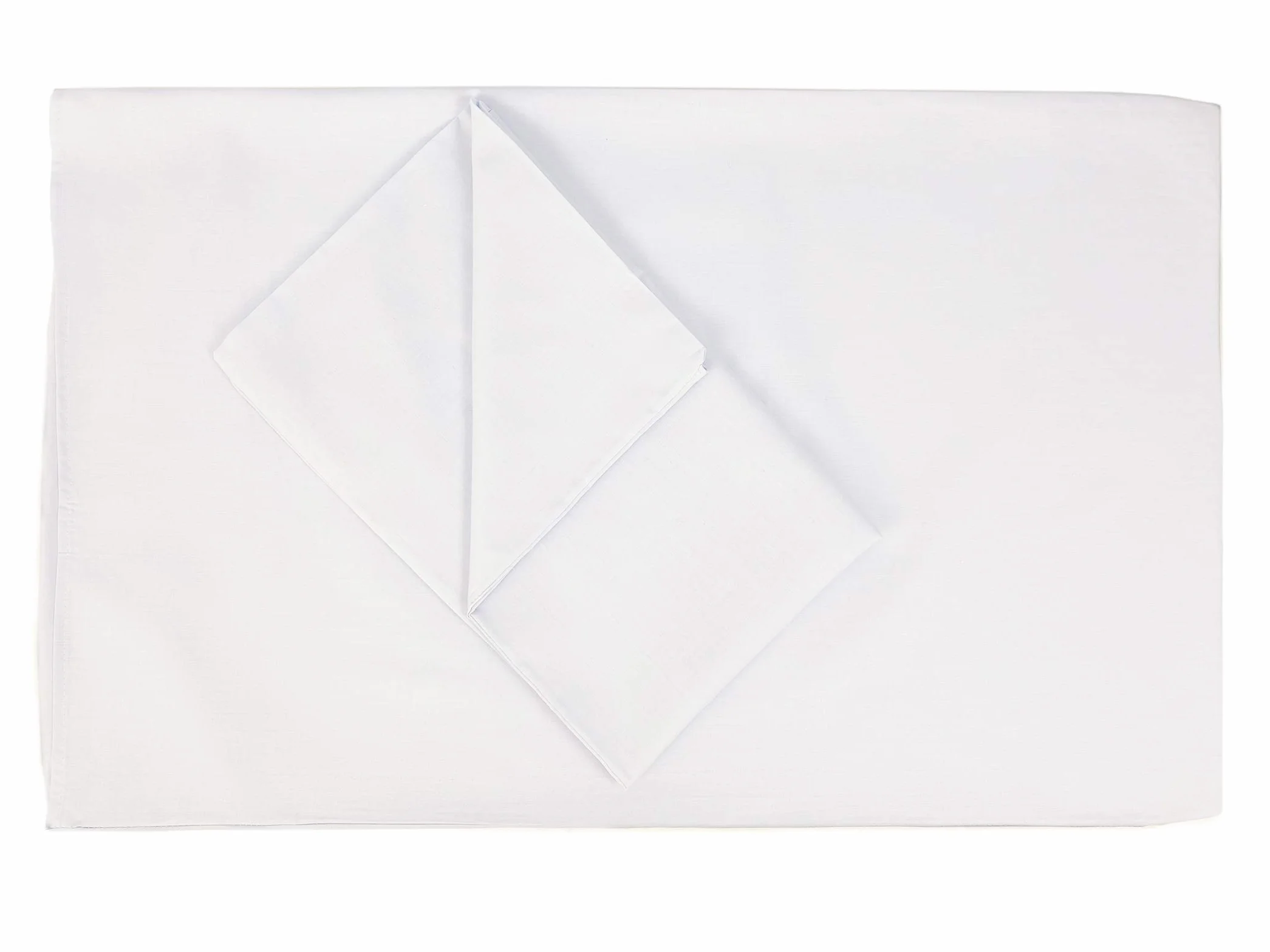 Coppia di Federe 100% Puro Cotone 50x80 cm Set di 2 Chiusura a Busta Tinta Unita