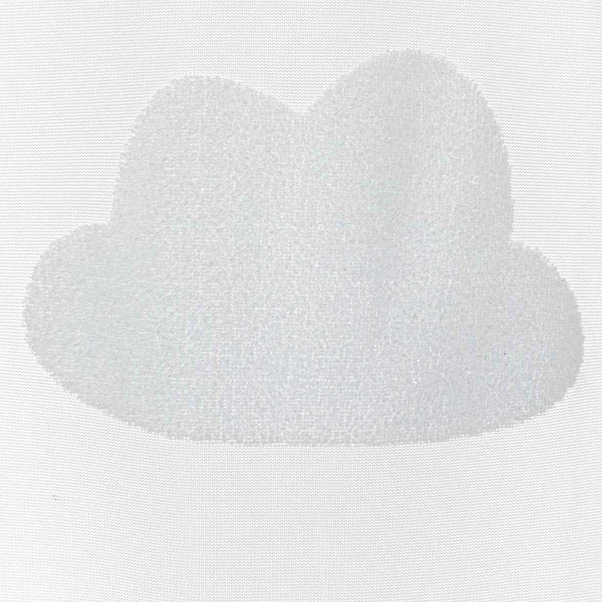Atmosphera Tenda trasparente per bambini con motivo a nuvole Bianca 140 x 240 cm Filtrante con occhielli