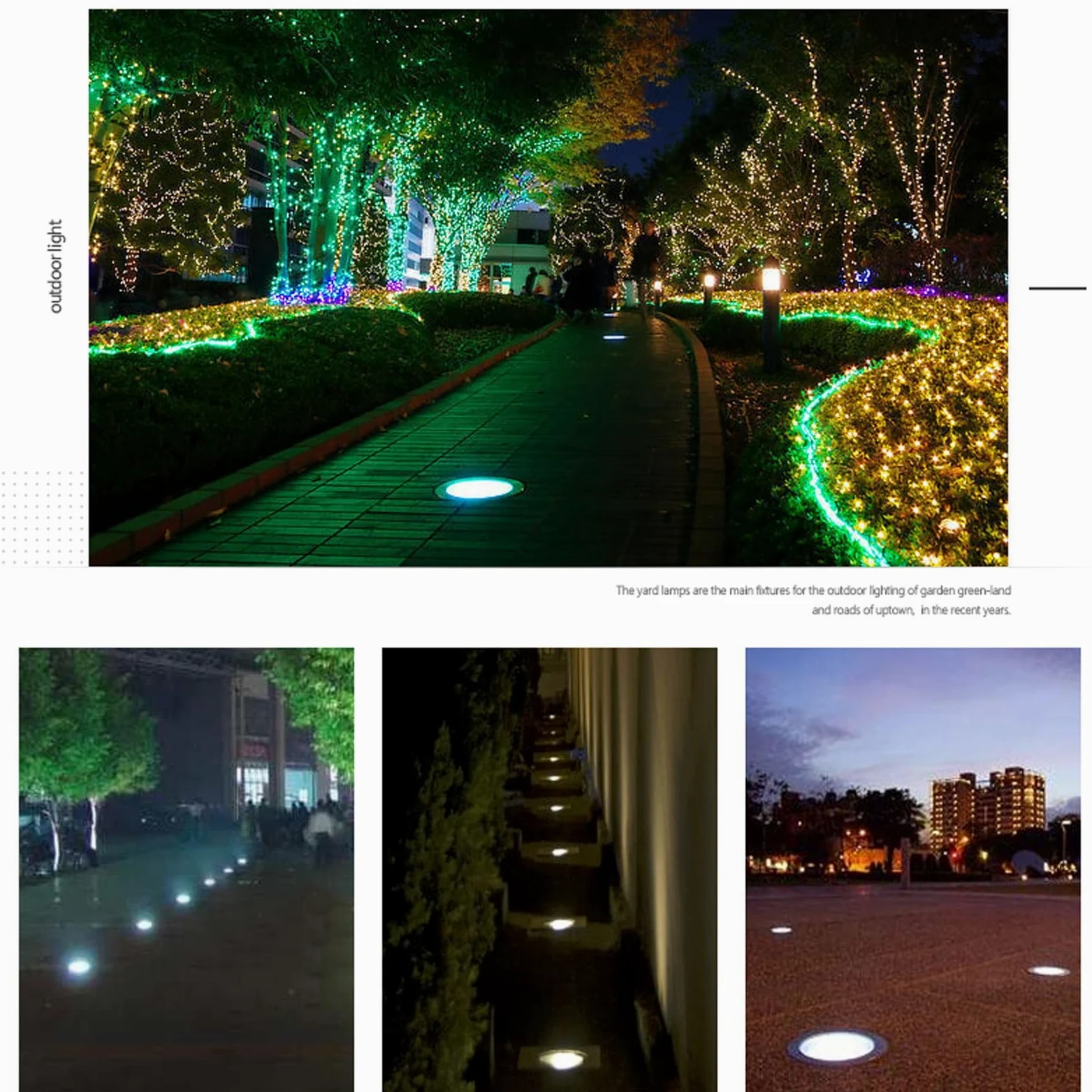 Esterno Faretti da Pavimento, IP65 Impermeabile Luci Terra Bassa Tensione AC24V Anti Ruggine Incasso Luce del Paesaggio per Sentieri Vialetto Illuminazione del Percorso