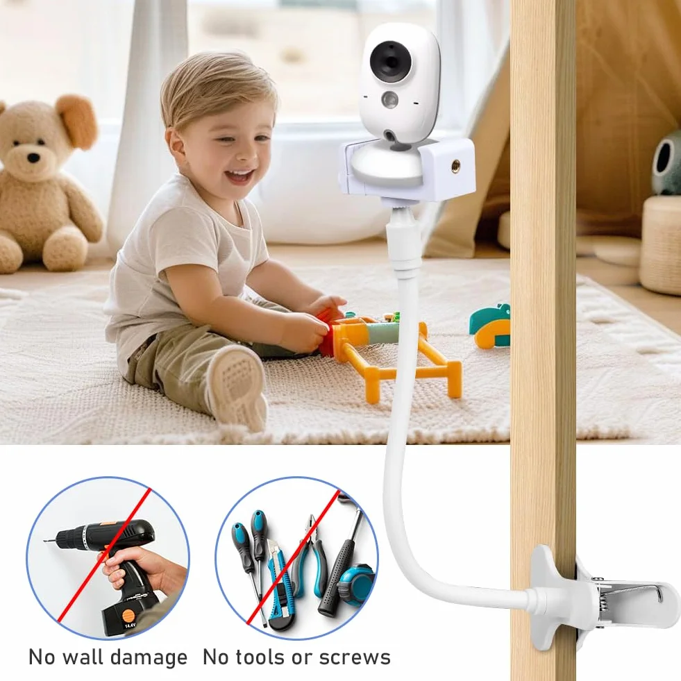 OFFCUP Supporto Universale per Baby Monitor Flessibile Pieghevole Compatibile Philips Avent ieGeek BOIFUN GHB Hellobaby