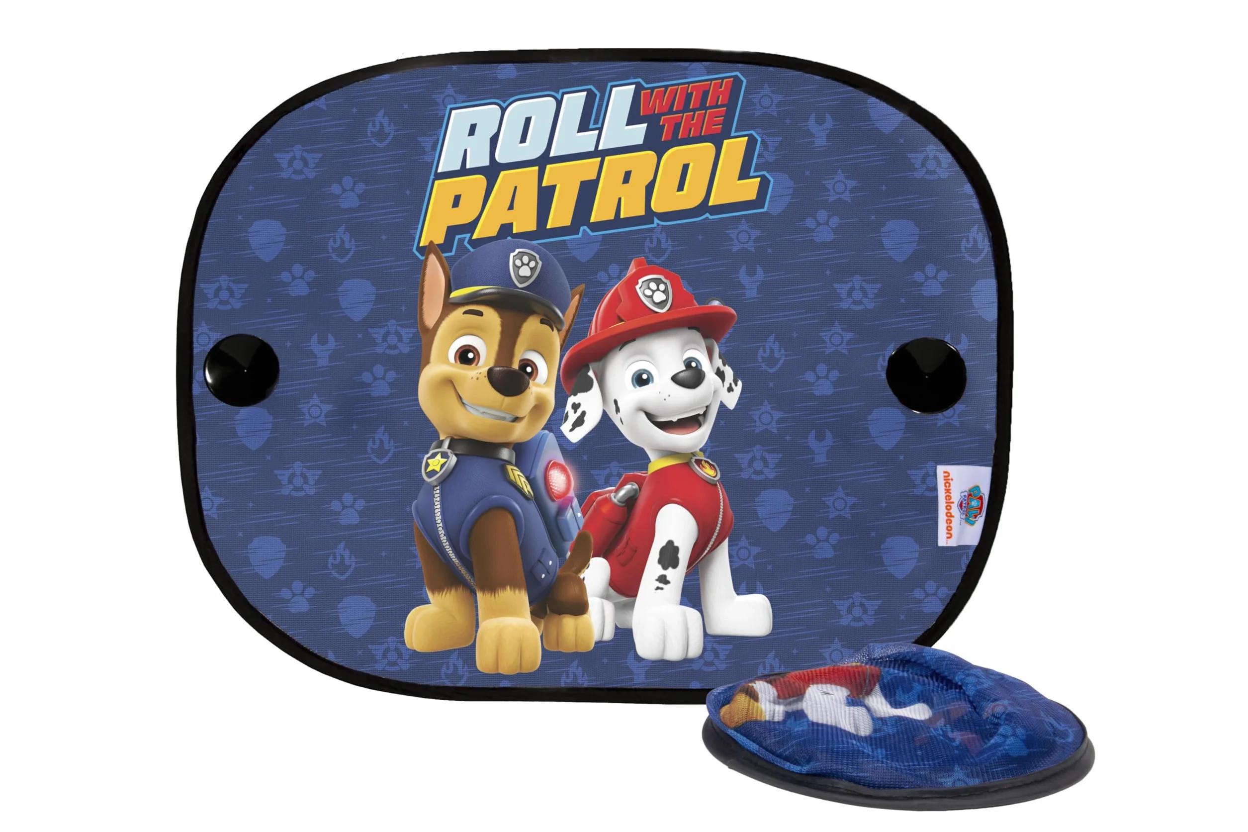 Paw Patrol zasłony boczne mikroperforowane Chase Marshall ochrona przeciwsłoneczna 2 sztuki