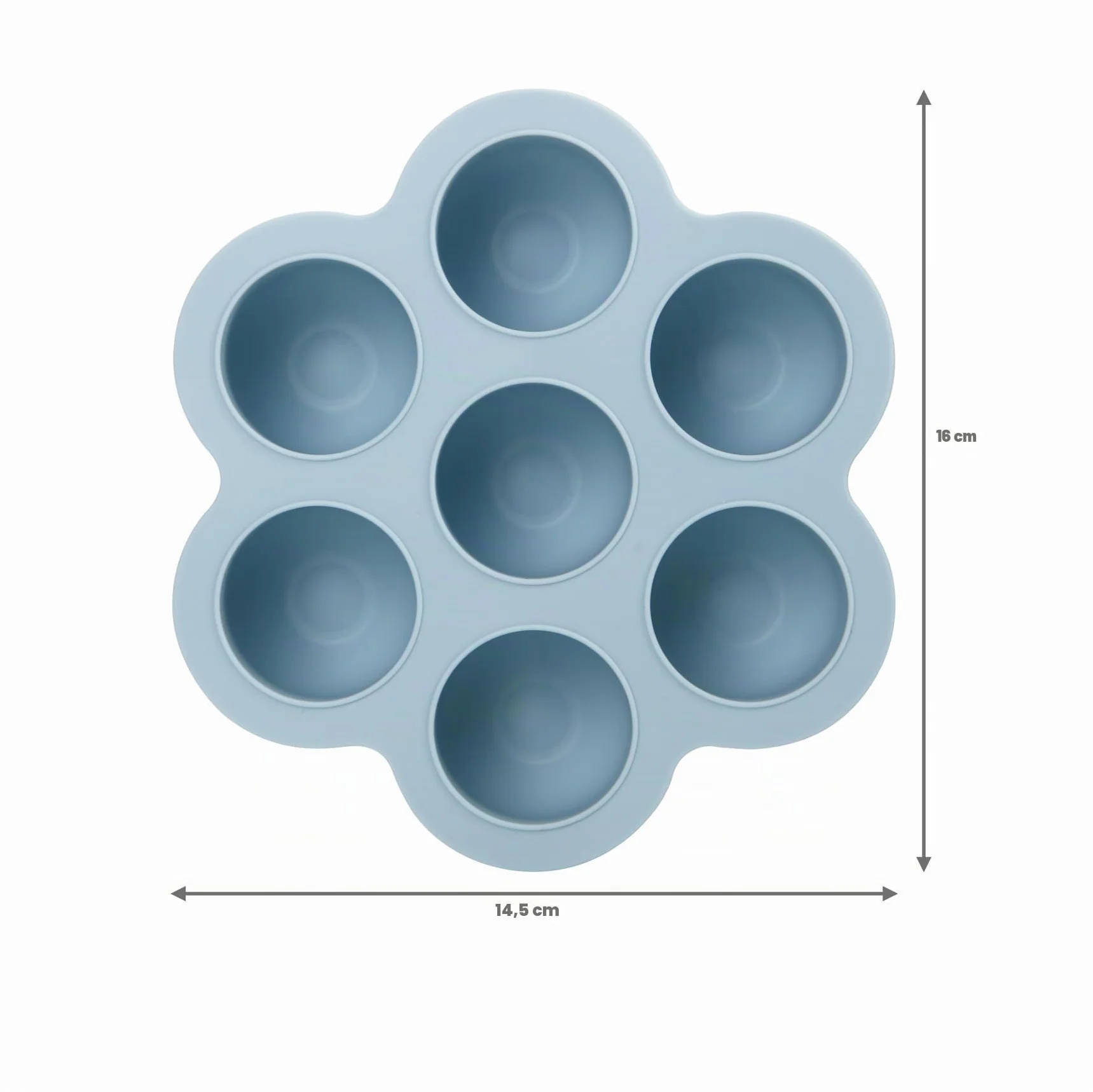 PandaEar Set di 3 Vaschette per Congelatore per Alimenti per Bambini in Silicone con Coperchi