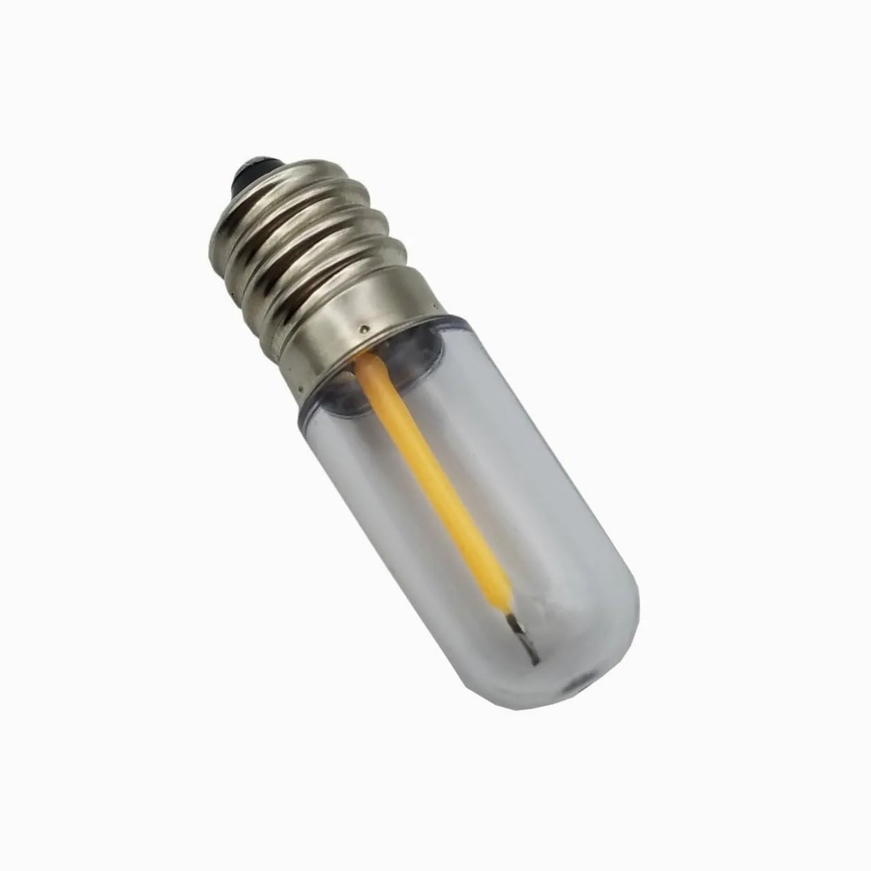 Illuminazione KJXP, Confezione da 30 lampadine a filamento LED AC220V T15 E12/E14 0,5W Edison Lampada da frigorifero a candela vintage(3000K Warm White,E14 220V)