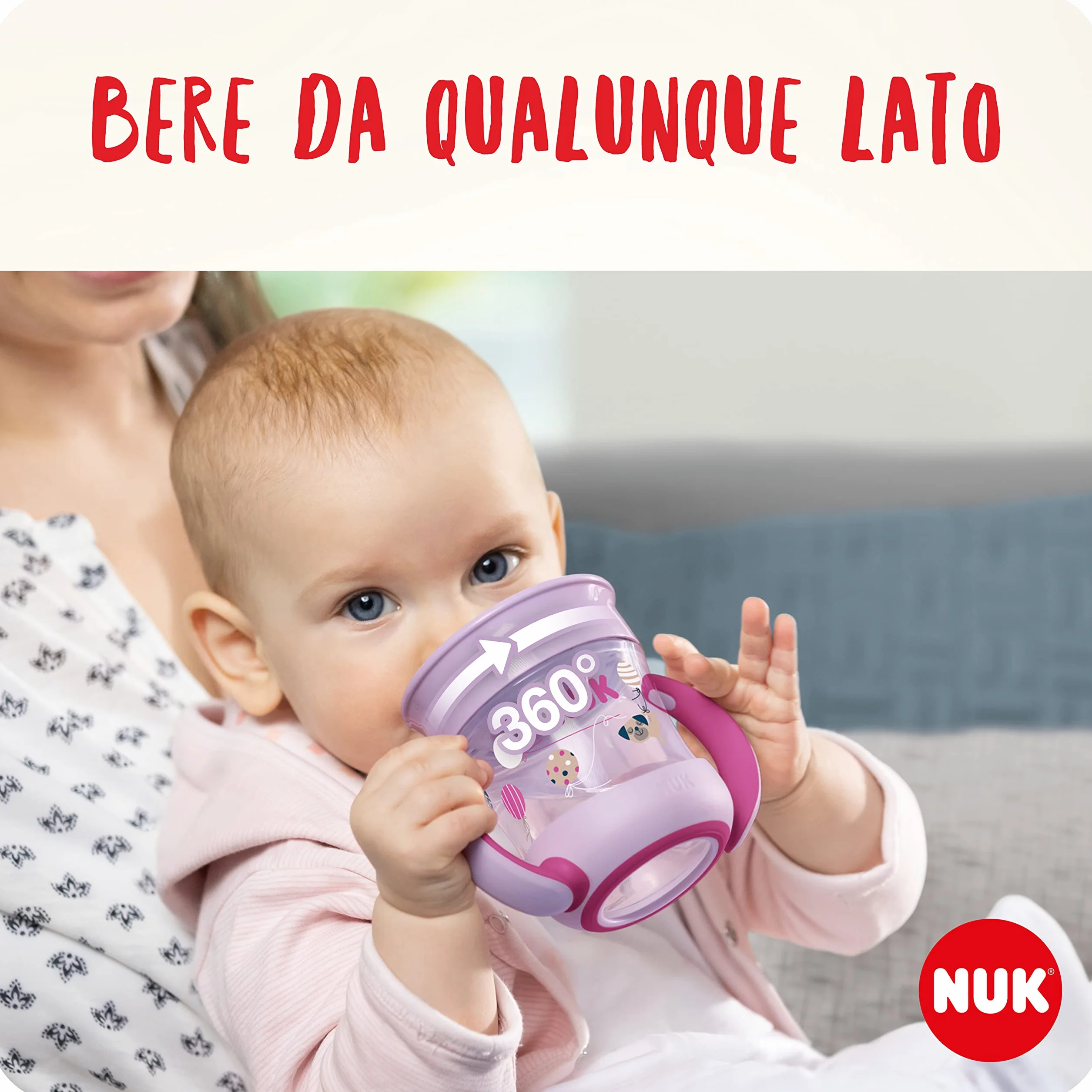 NUK Mini Magic Cup bicchiere antigoccia 360° 160 ml Turchese 6+ mesi