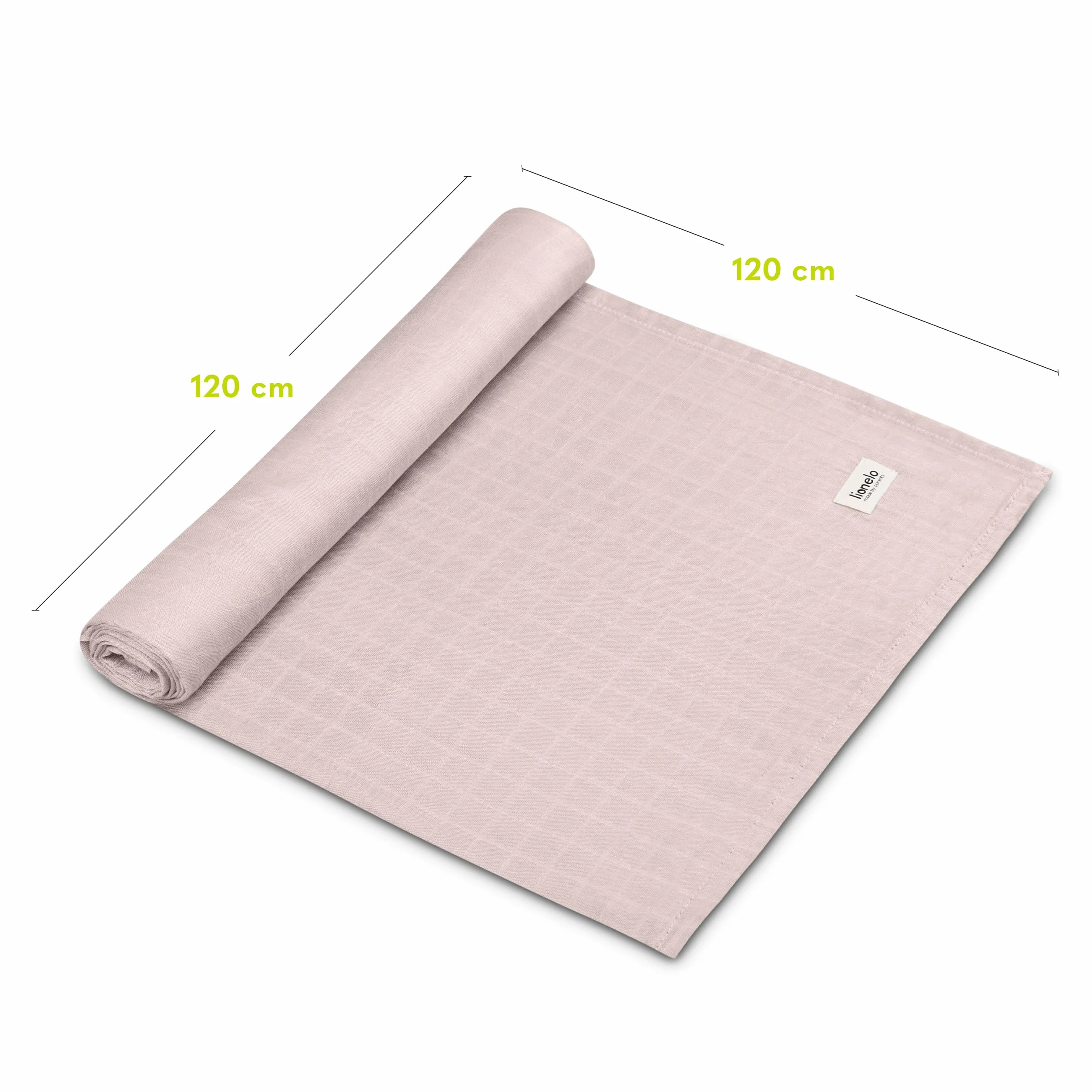 Lionelo Bamboo Swaddle mussola per fasciare neonato cotone bambù 100% naturale 120 x 120 cm Beige
