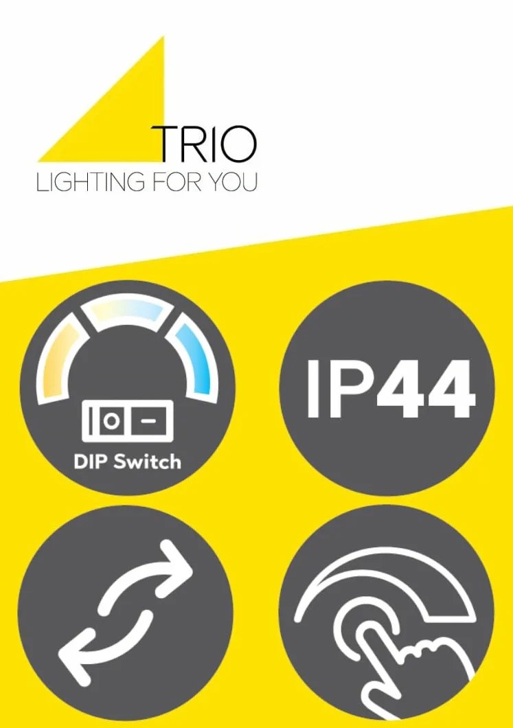 Trio Leuchten LED Badezimmer Wandleuchte Fabrizio 284779132, Aluminium Schwarz matt, 15.5 Watt LED, Lichtfarbe einstellbar, dimmbar