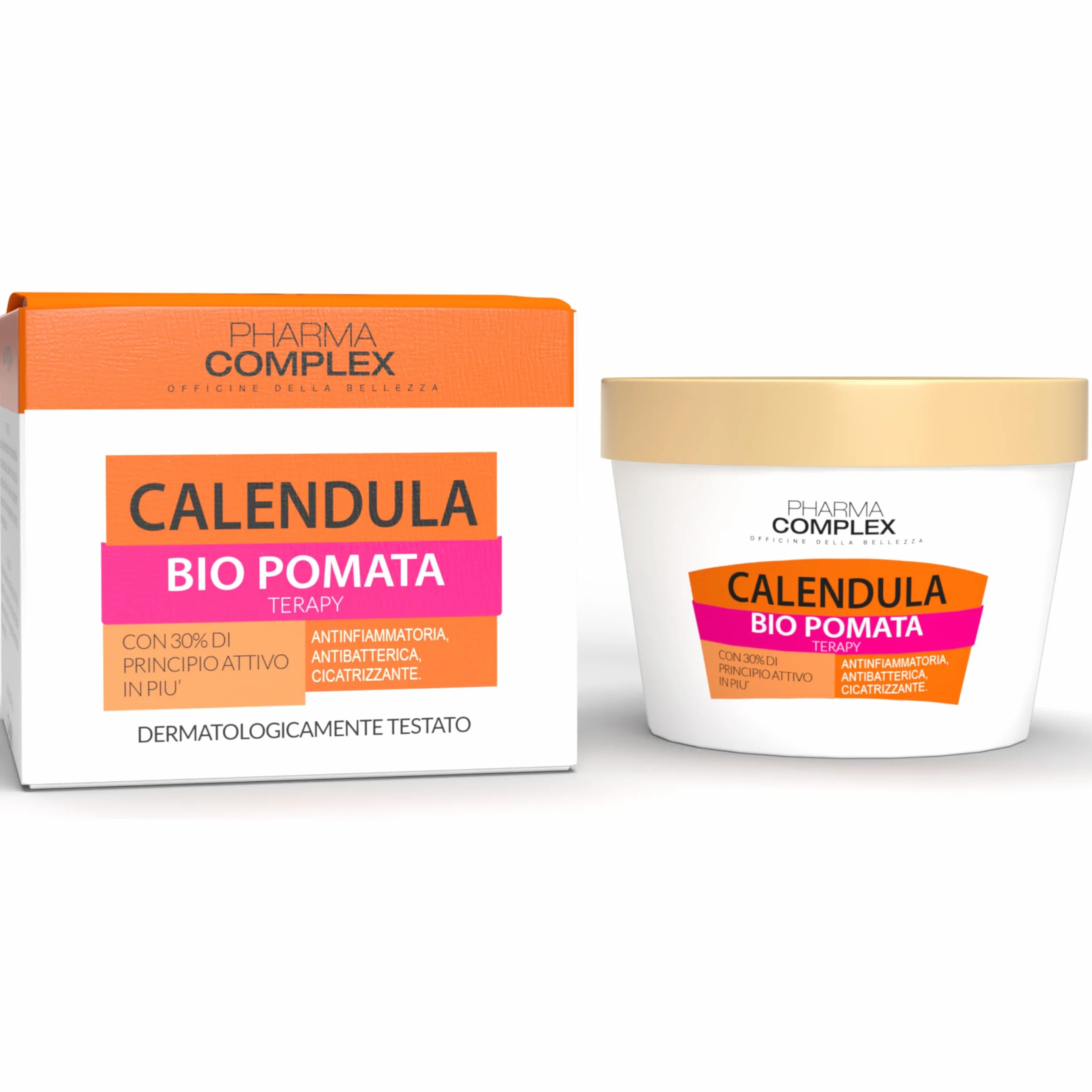 Bio Pomata Calendula Pura 30% Calmante Intima Antiprurito 250ml - Crema Rigenerante per Bambini e Adulti