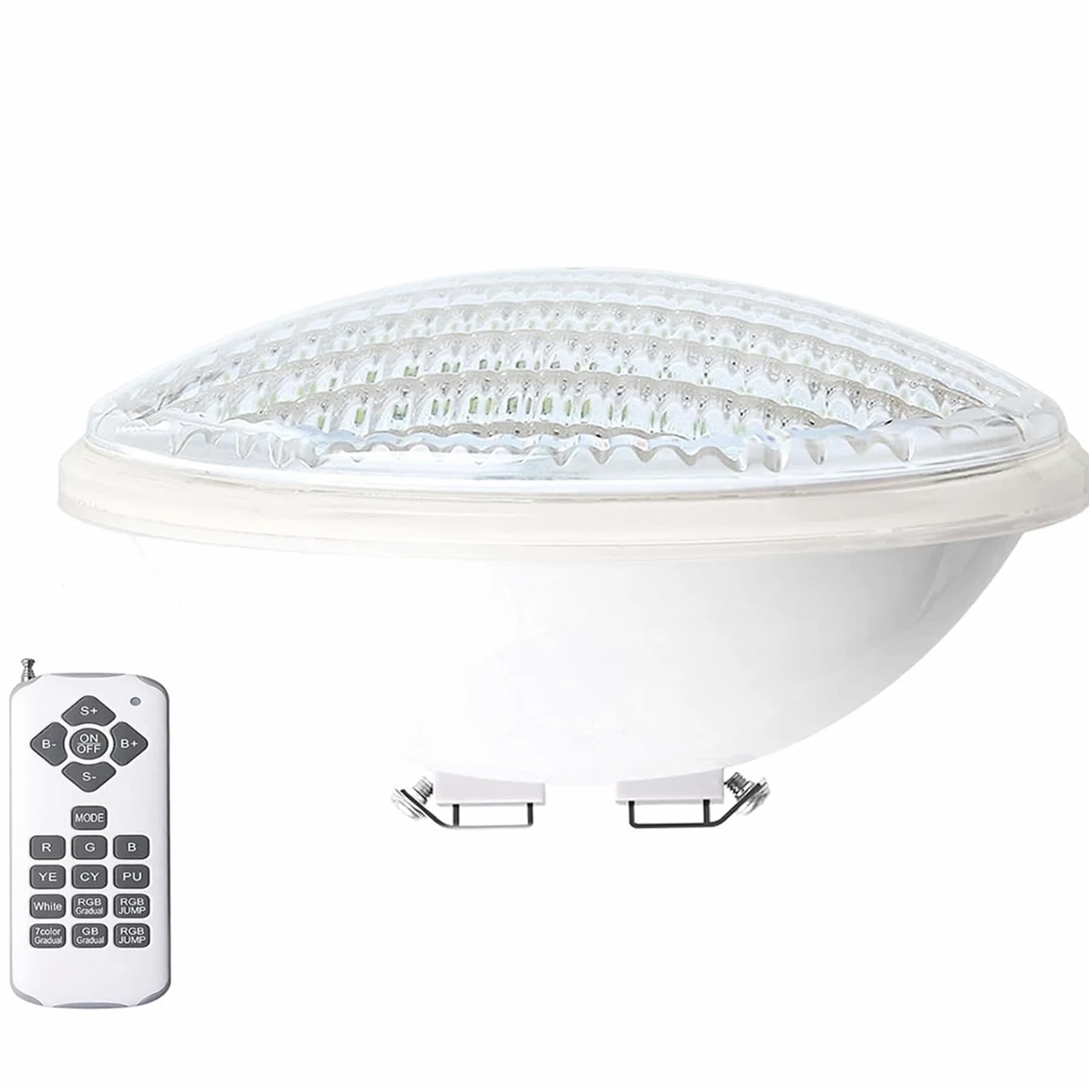 THEGA Faretto Subacquei - Faretti Piscina, Faretti PAR56 per Piscina, IP68 Impermeabili con Telecomando, Luci A LED Subacquee da 12 V per Laghetti, per Ville/Piscine Interrate(18W)