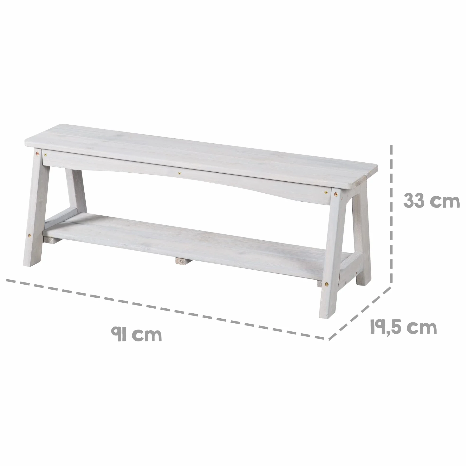 roba Set di Sedute per Bambini Picnic con Tavolo, 2 Panche, Ombrellone e Cuscini – Legno Grigio