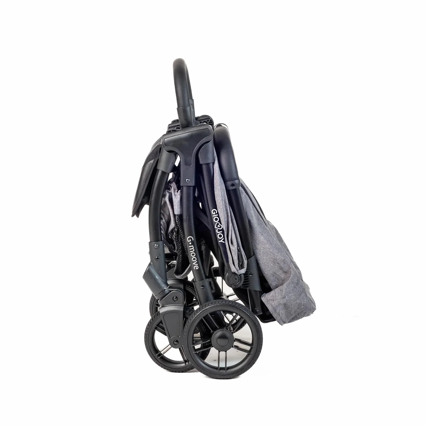 Passeggino Leggero 0-22 kg G-Moove, Telaio Nero, Tessuto Grigio