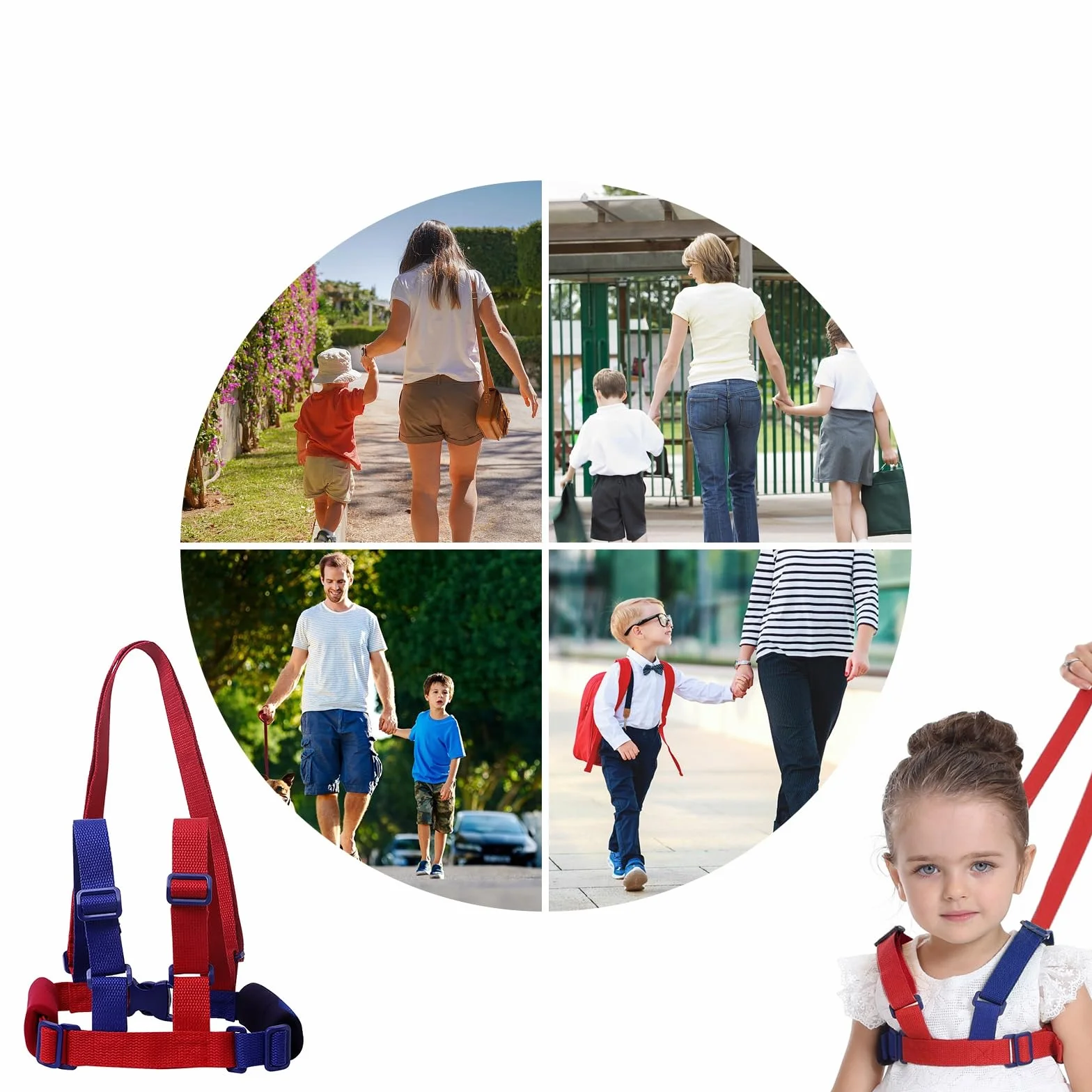 Cintura di Sicurezza per Bambini Regolabile Guinzaglio Primi Passi Imbracatura