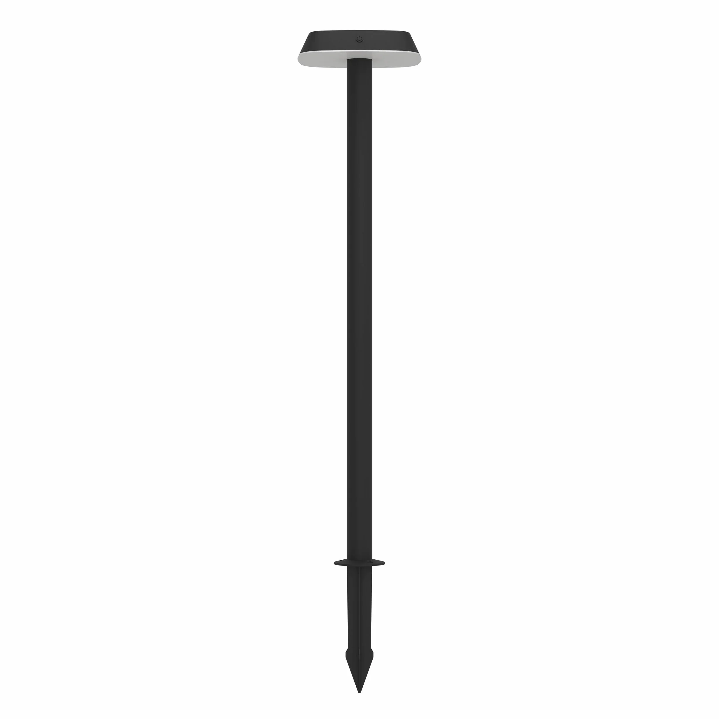 Eglo Piantana LED a energia solare Dreoli, lampada per esterno con picchetto da interrare e rilevatore di movimento, luce verso il basso, lampada per giardino in plastica nera, IP44