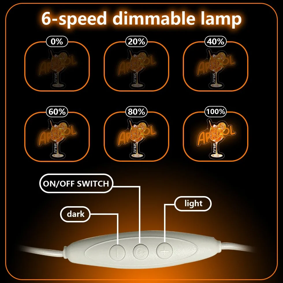 Aperol Spritz - Targa a LED per cocktail, decorazione da parete per casa, bar, camera da letto, club, feste, pub, ristorante, negozio, Holy Aperoli, insegna al neon per uomini e donne alimentato USB