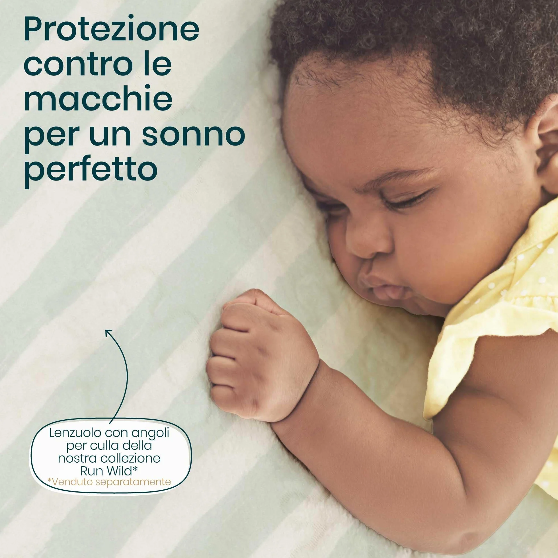 Tutti Bambini Coprimaterasso Culla Impermeabile 81x51 cm Cotone Lavabile