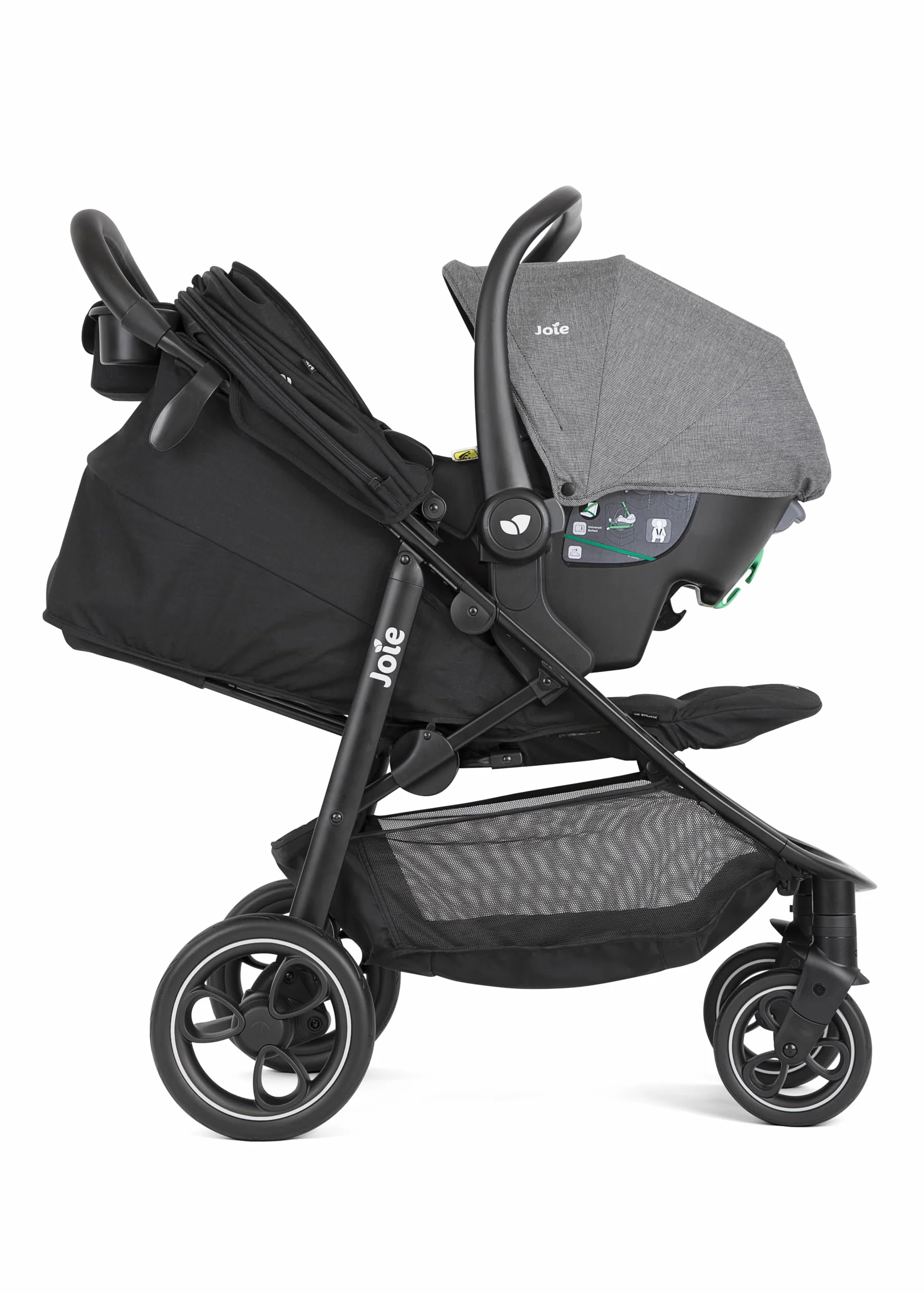 Joie Litetrax™ Passeggino Chiusura Compatta Compatibile Sistema Viaggio Reclinazione Una Mano Fronte Mondo 0-22 kg Shale