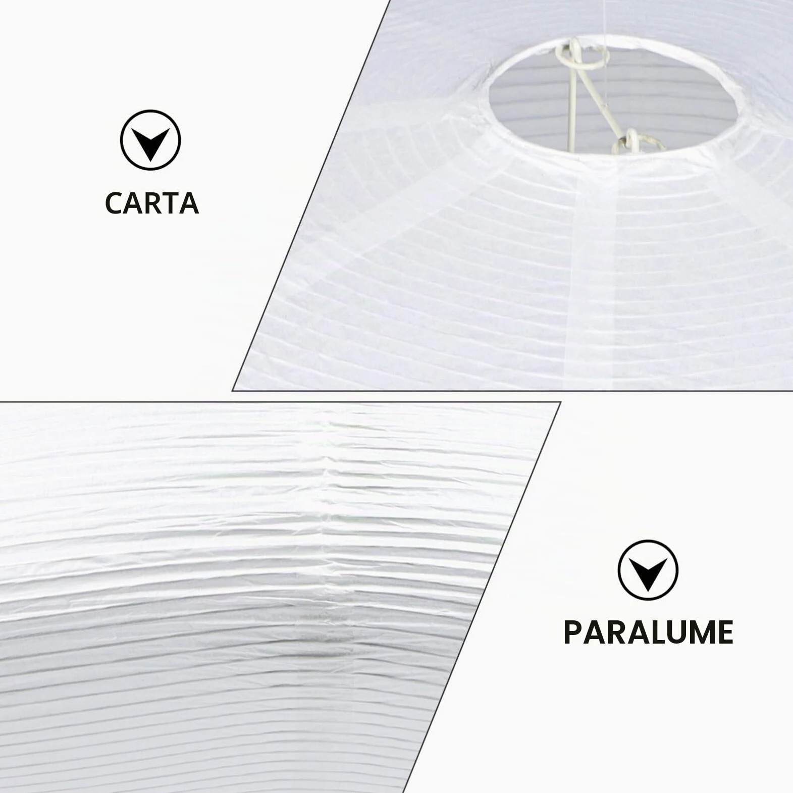 DOITOOL Paralume Giapponese in Carta Di Riso 19.69X19.69X7.87 Pollici Paralume Semplice Per Lampada Da Soffitto Interni Casa Studio Ufficio Protezione Occhi Decorazione Artistica