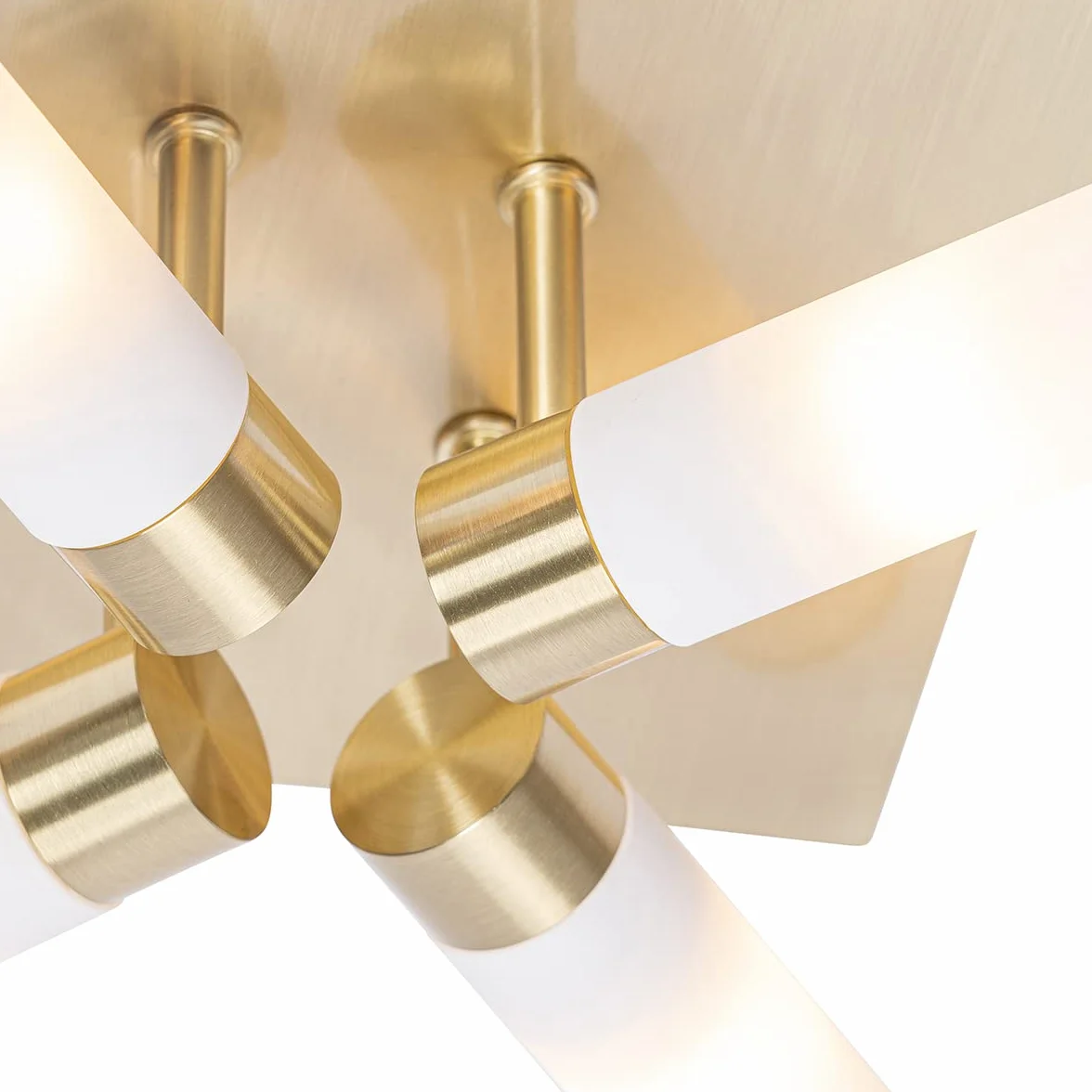 Qazqa bath - Lampada da soffitto Moderno - 4 luce - L 23 cm - Oro/Ottone - Moderno - Bagno