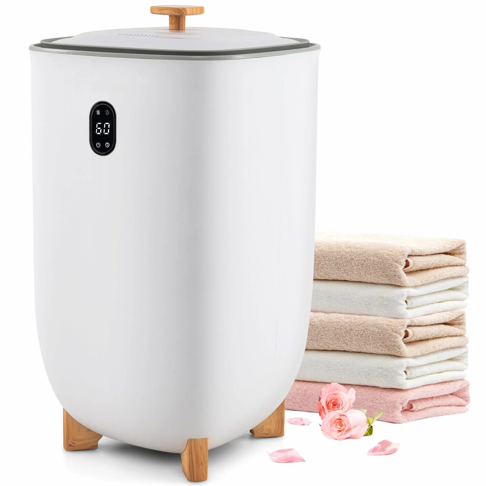 RELAX4LIFE Scaldasalviette 35L Acciaio Inox Caldo Asciutto Spegnimento Automatico