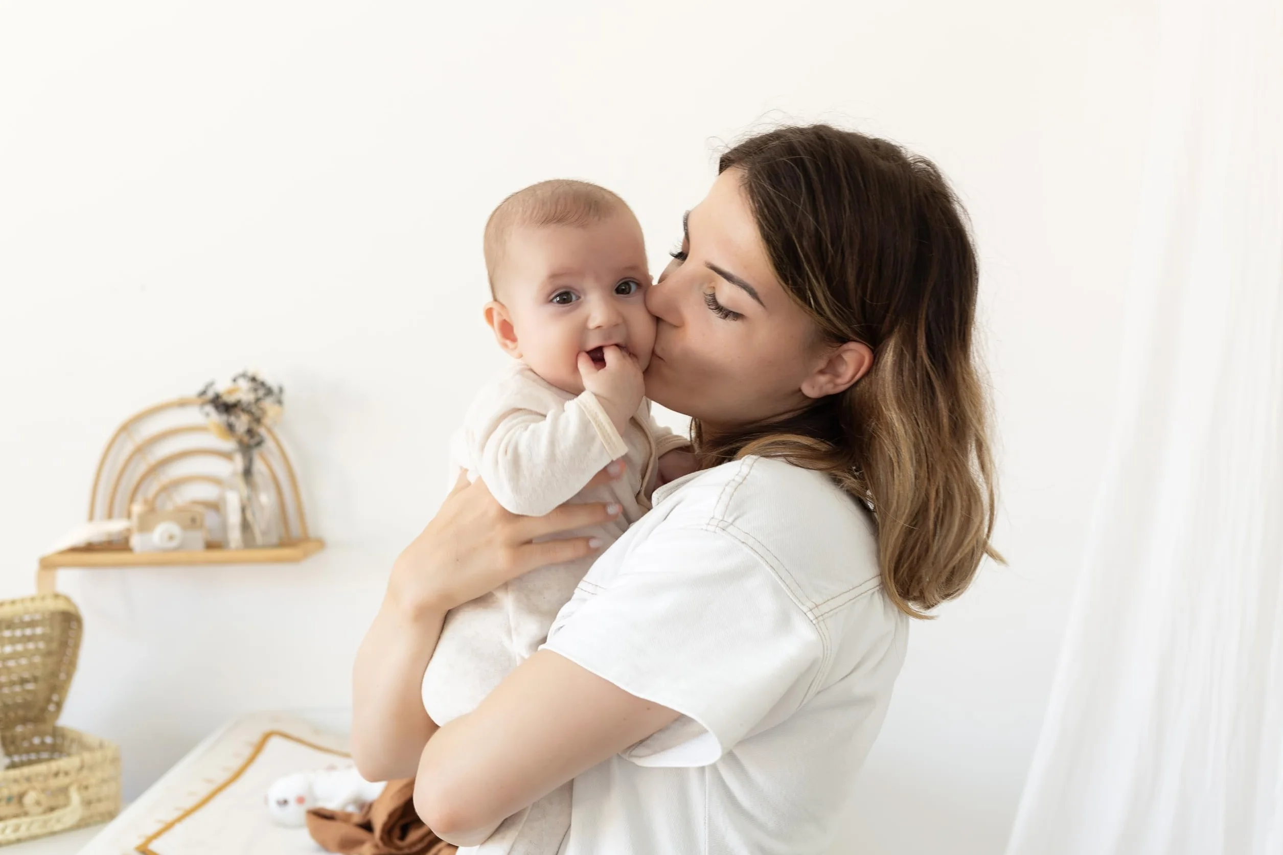 Trois Kilos Sept Mussole Neonato 70x70 cm Oeko-tex Terracotta