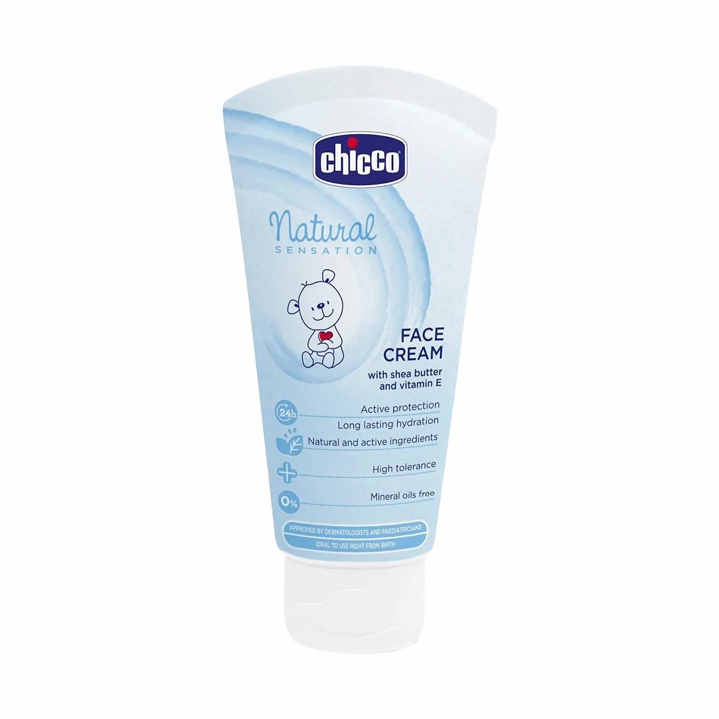 Chicco Natural Crema Viso Bambini 50 ml Idratante Protettiva