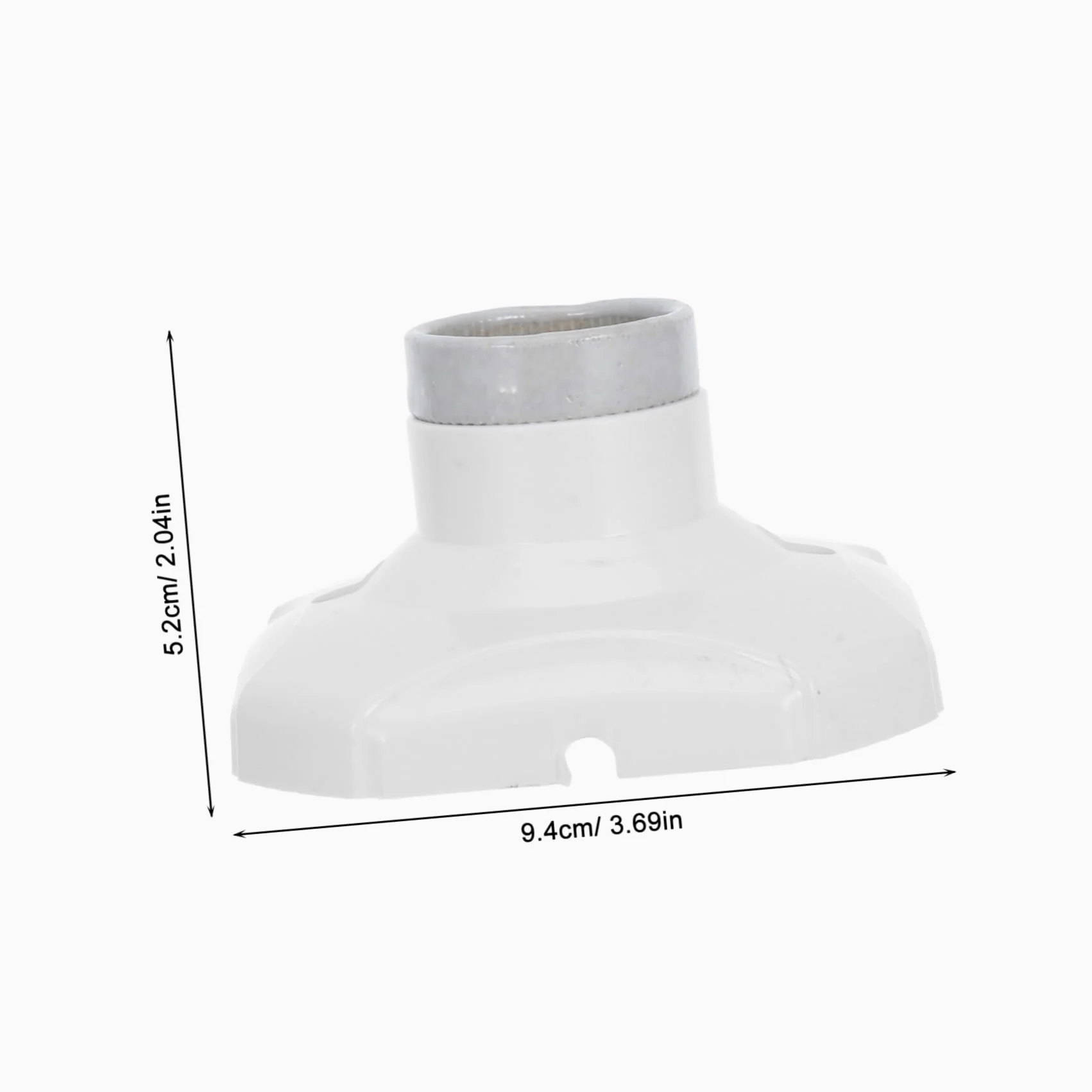 Uonlytech Portalampada E27 in Ceramica Bianca, 20 Pezzi, 250v, Installazione Facile, Base per Plafoniera e Sospensione, per Casa e Negozi
