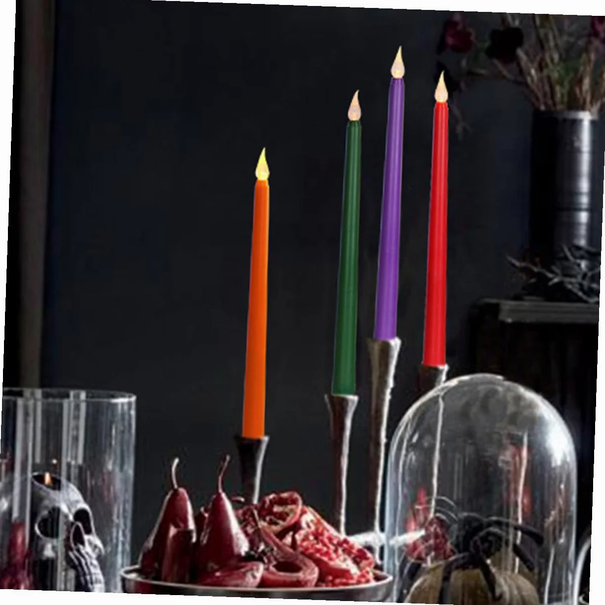 Ipetboom 12 Pezzi Candele LED senza Fiamma Viola, Facili da Usare e Installare, Candele Artificiali in Pp Batteria, Perfette per Matrimoni e Proposte Eleganti