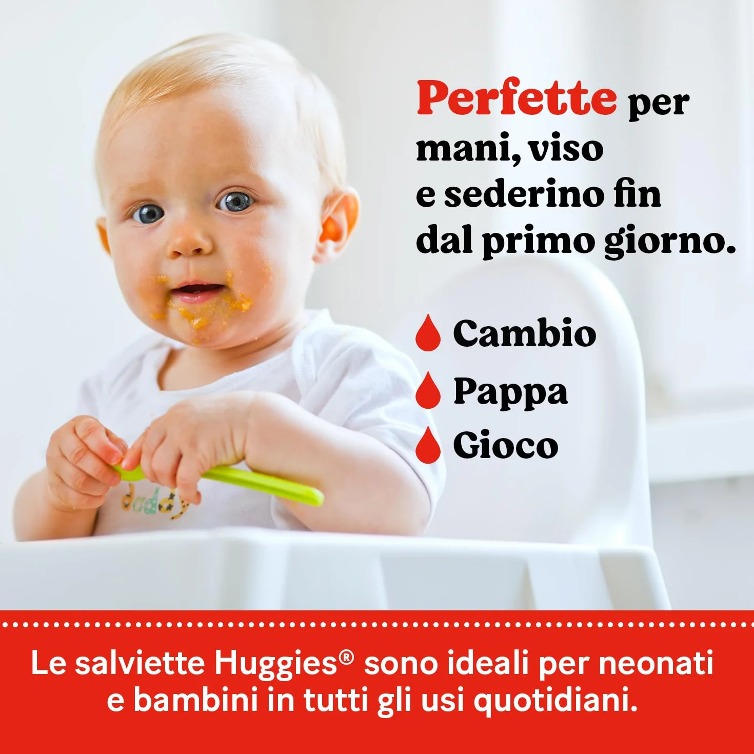 Huggies Extra Care Sensitive Salviette Neonato 99% Acqua Pura 100% Plastic-free 384 Pz