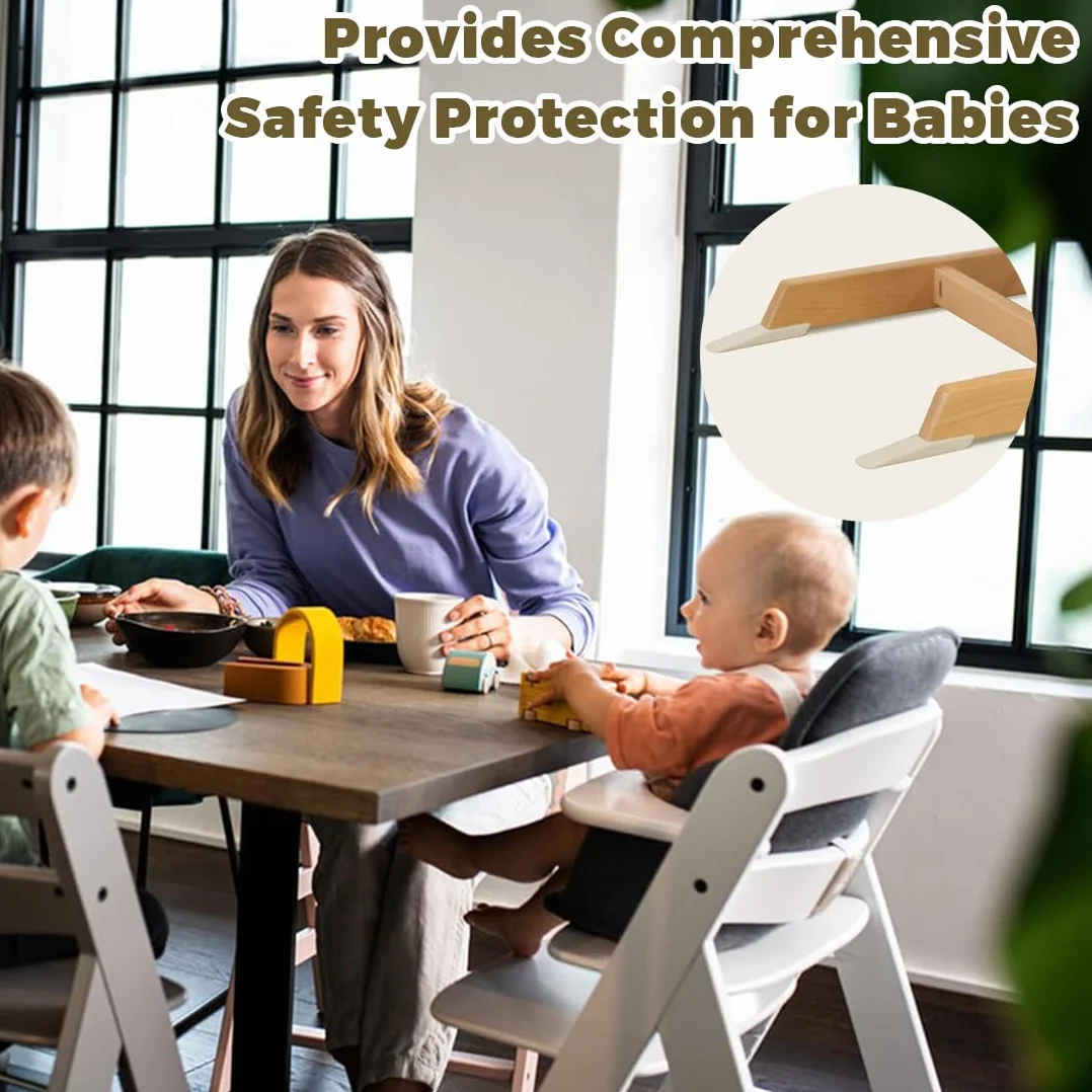Protezione Antiribaltamento per Seggiolone Stokke Tripp Trapp, Set di Pattini Estesi, Prolungamento Base