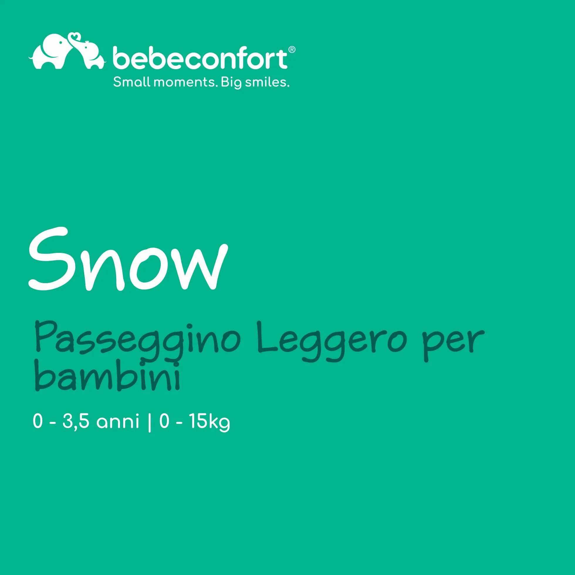 Bebeconfort Snow Passeggino Leggero 0+ 0-15 kg Pieghevole Chiusura Compatta Mineral Graphite